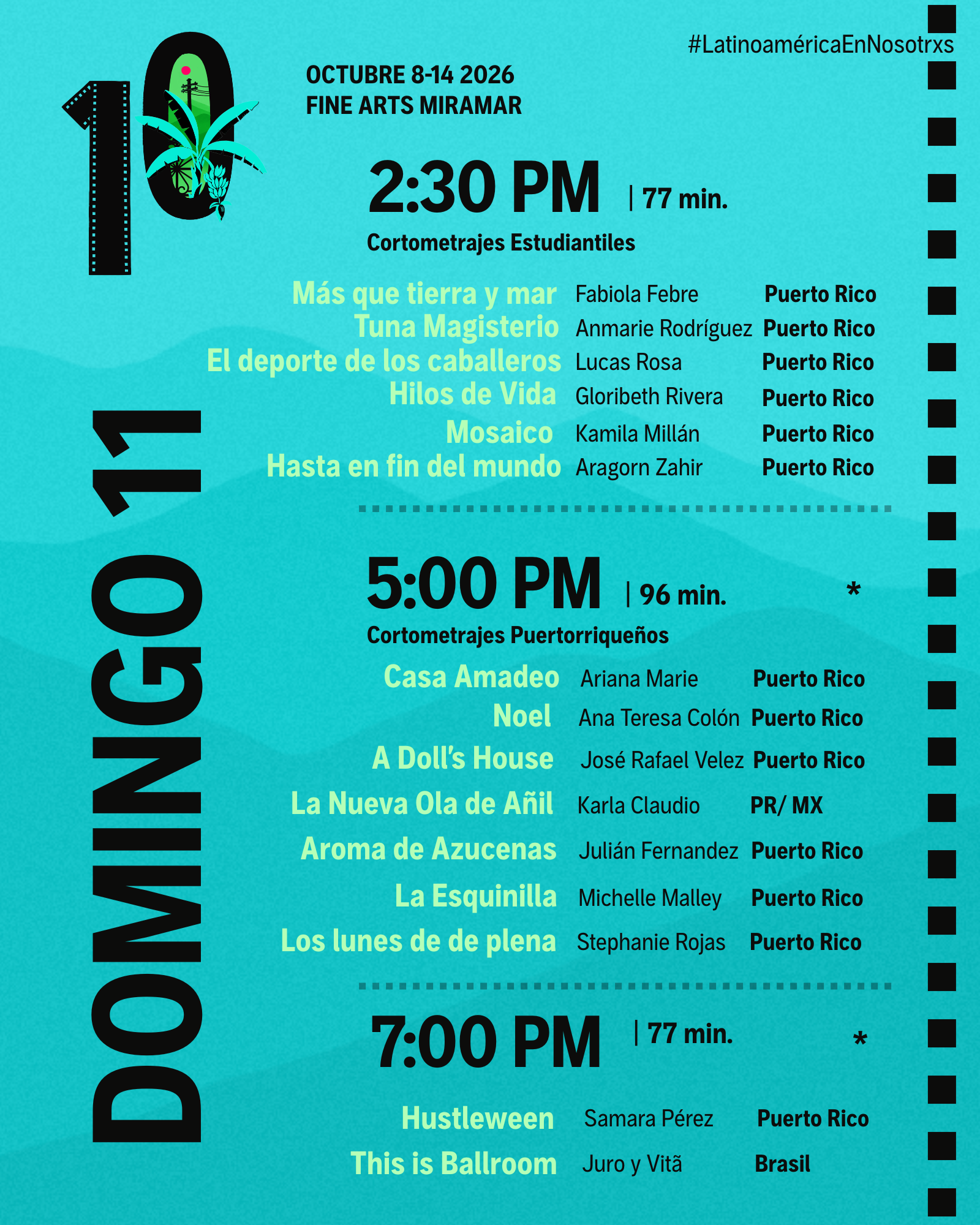 Domingo en la 10ma. Muestra 
