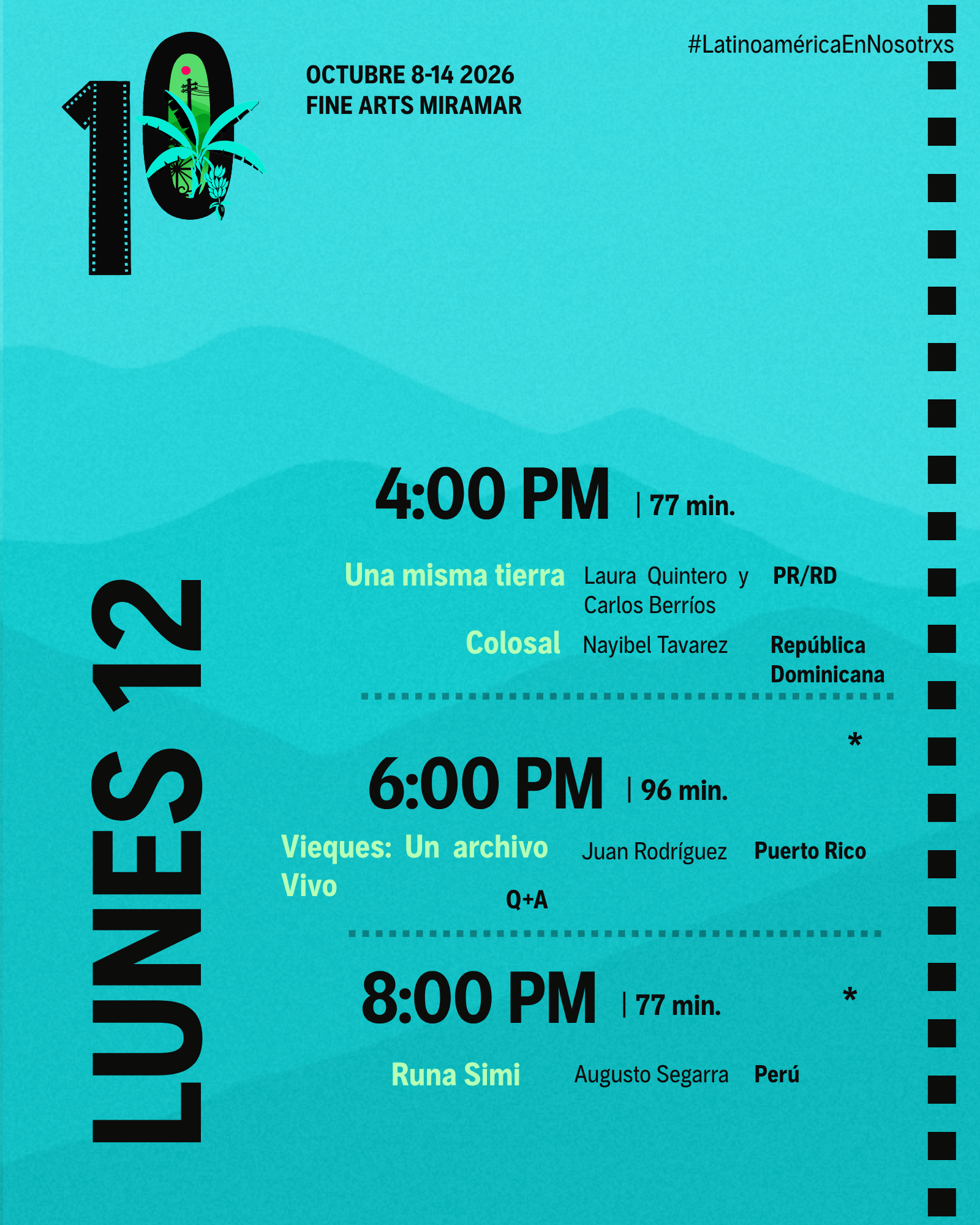 Lunes en la 10ma. Muestra 