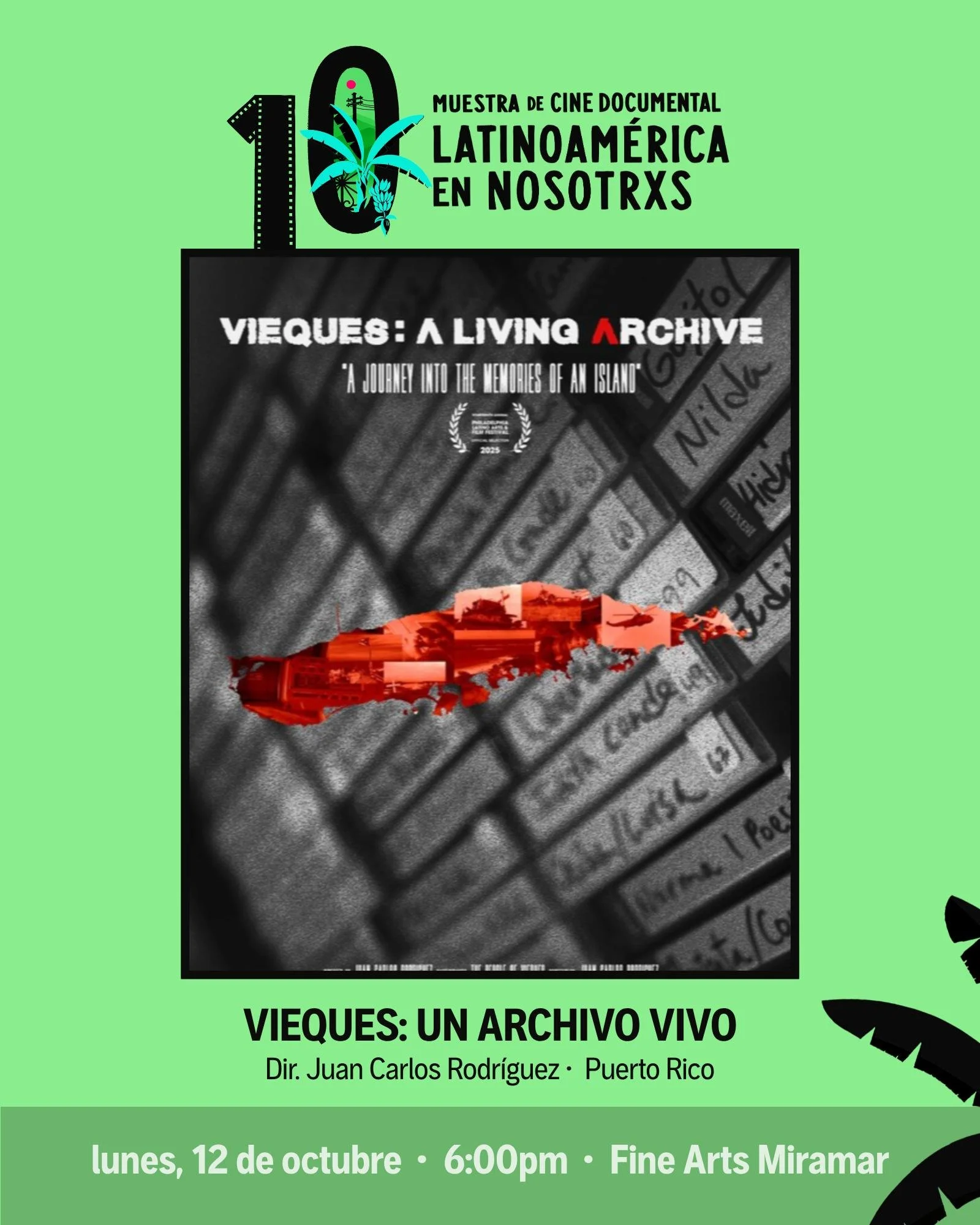 Homenaje P&oacute;stumo a Juan Carlos Rodr&iacute;guez: Vieques, archivo vivo 🎞

El lunes 12 de octubre, presentamos Vieques: Archivo Vivo, de Juan Carlos Rodr&iacute;guez, un documental sobre la historia de la lucha en Vieques.

Juan Carlos fue mie