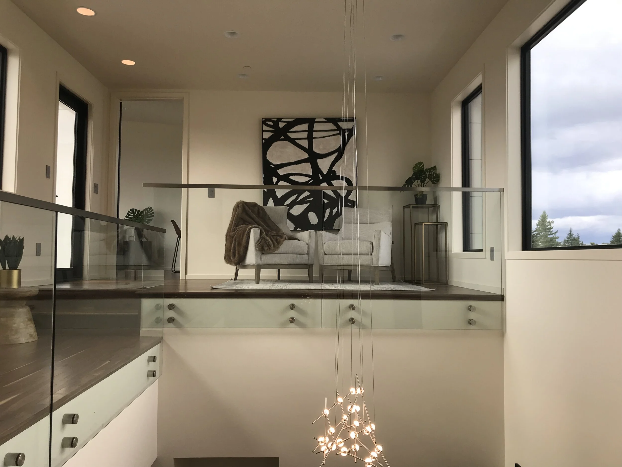 Reading Nook over Entry