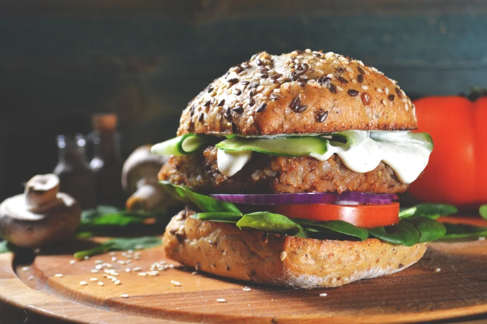 Veggie Burger with the Works | The Tish Kitchen | Food & Lifestyle Blogger