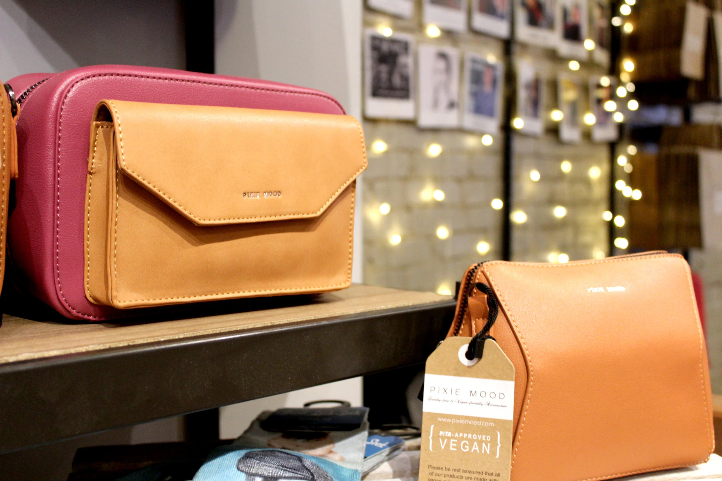 For the eco-friendly fashionista, a vegan leather handbag by Pixie Mood hits all the right spots. From wallets to cross-bodies, Fresh Collective (Toronto) has a style for everyone.