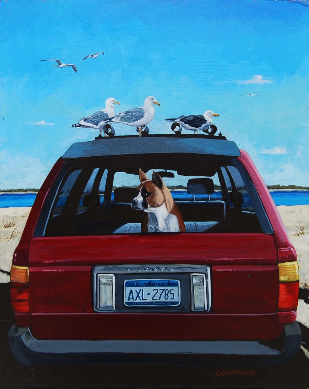 Clueless. 20"x24". Acrylic