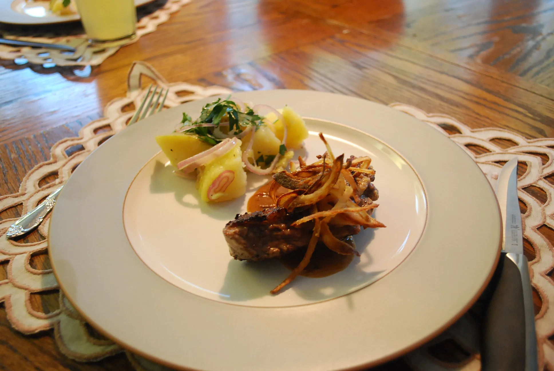 Austrian GP 2017 - Austrian Style Steak &amp; Potato Salad 