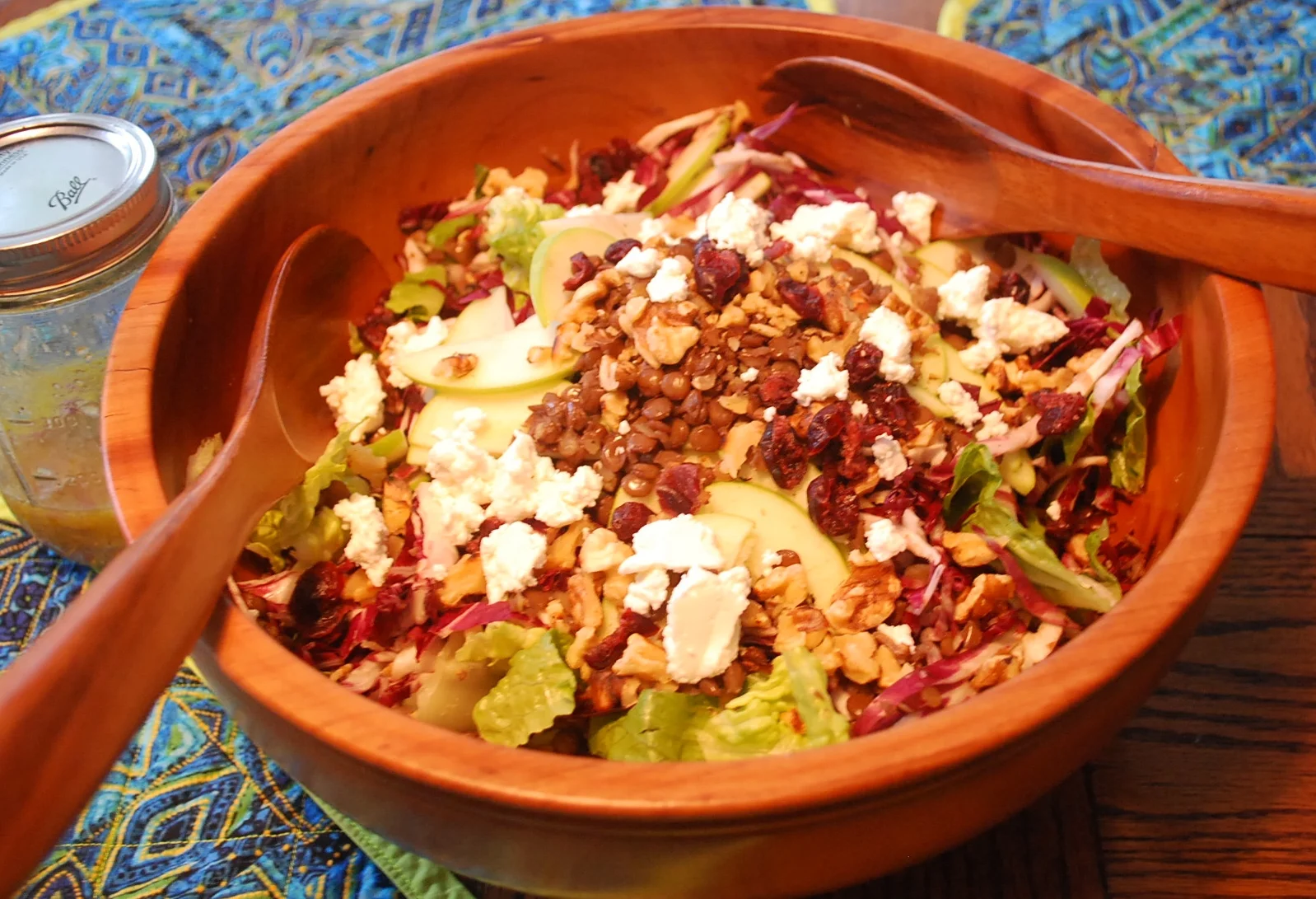 Lentil, Apple, and Raddichio Salad