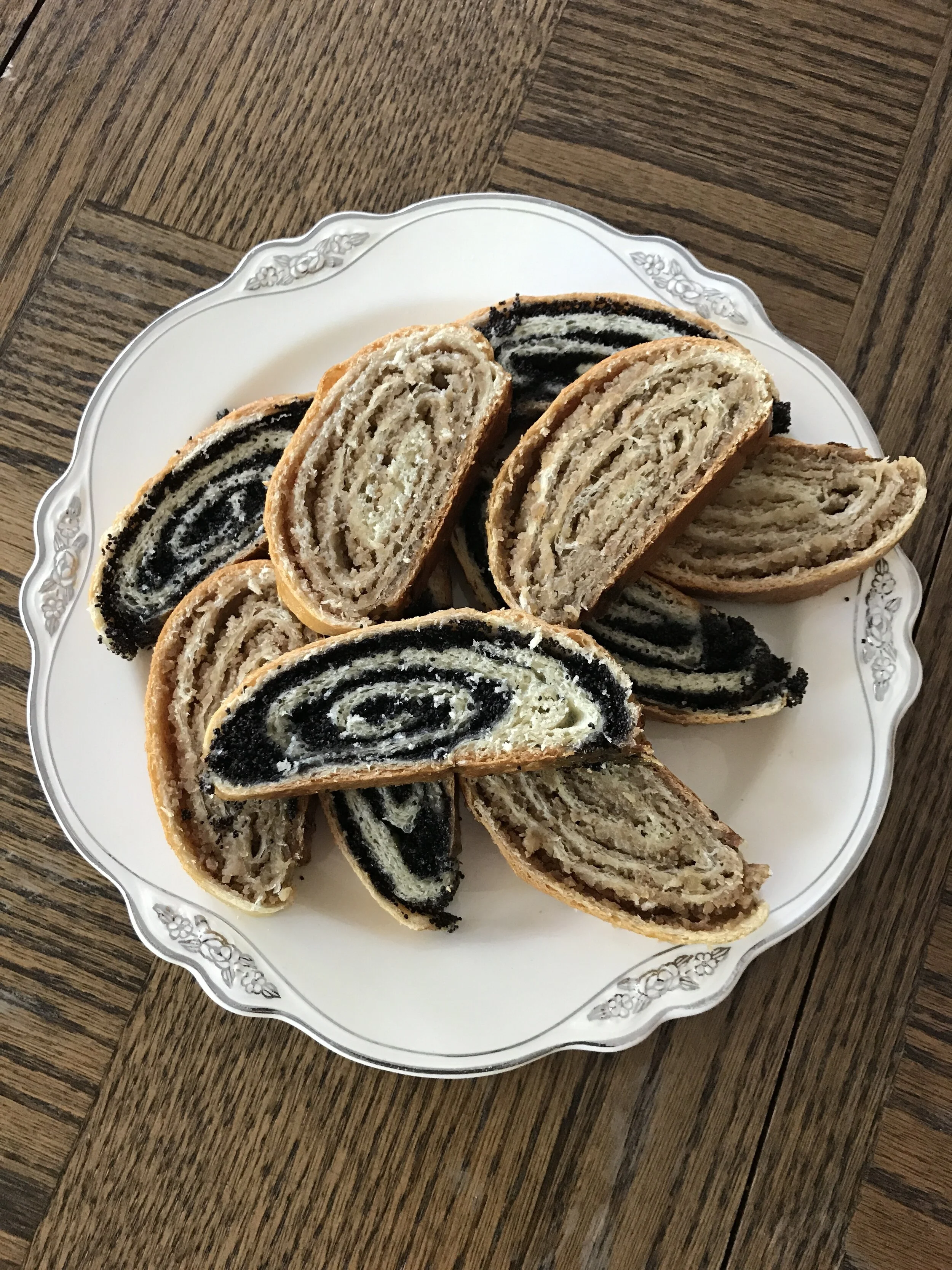 Hungarian Nut and Poppyseed Rolls