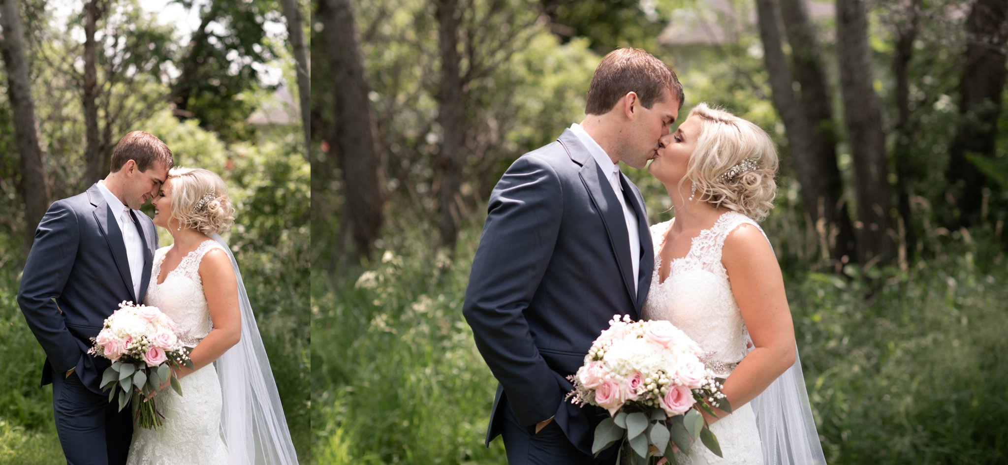 bride and groom portraits before the ceremony