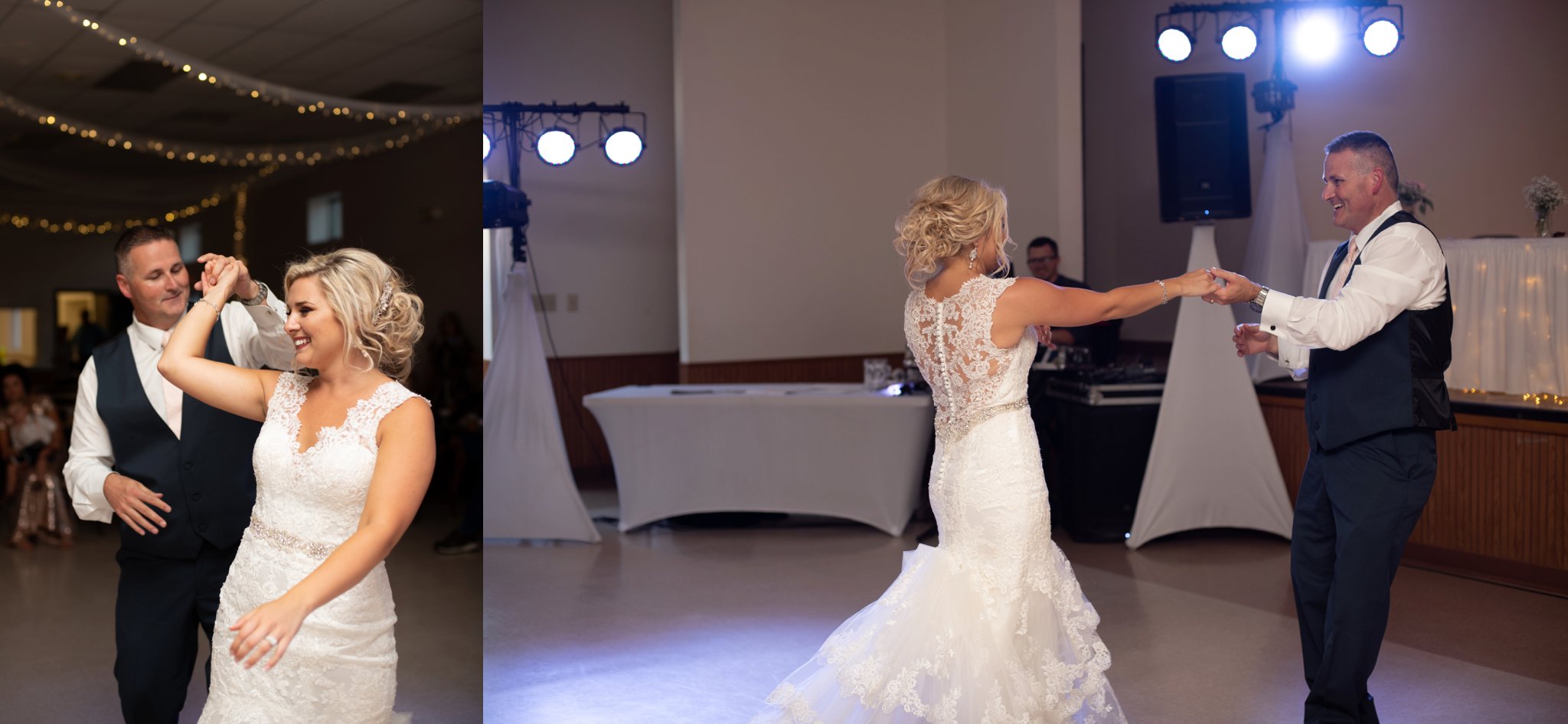 daddy daughter dance at wedding reception