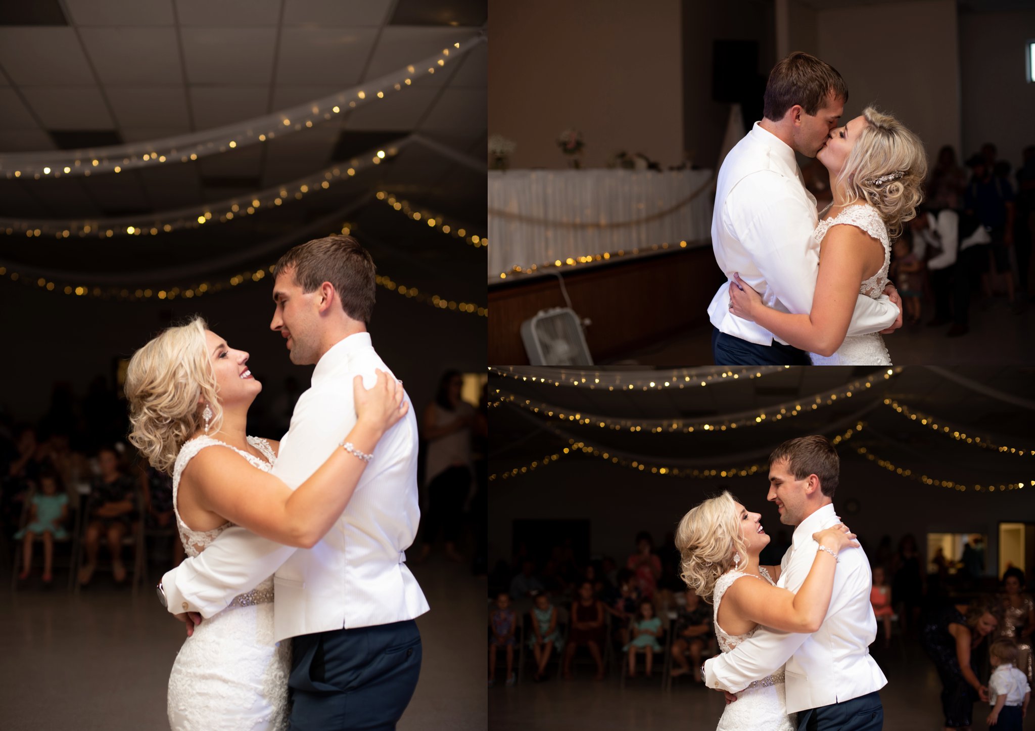 bride and groom first dance