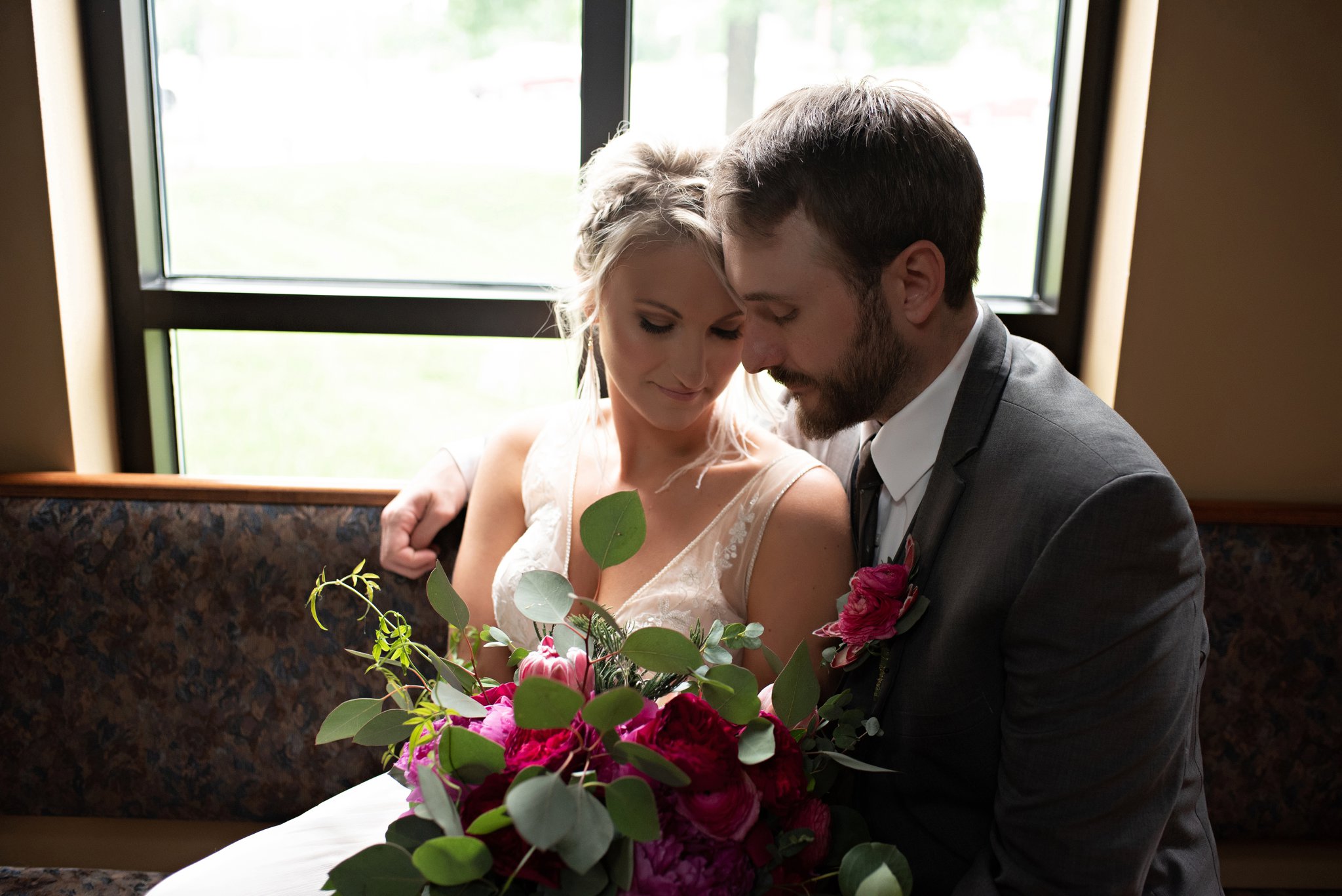 Romantic indoor wedding