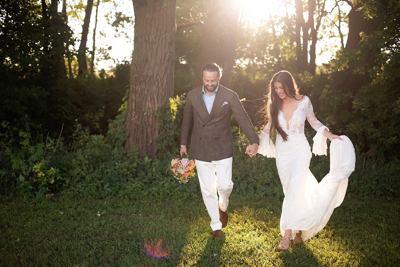 low cut illusion wedding dress in lace