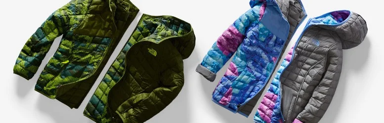 Lay down styling for The North Face