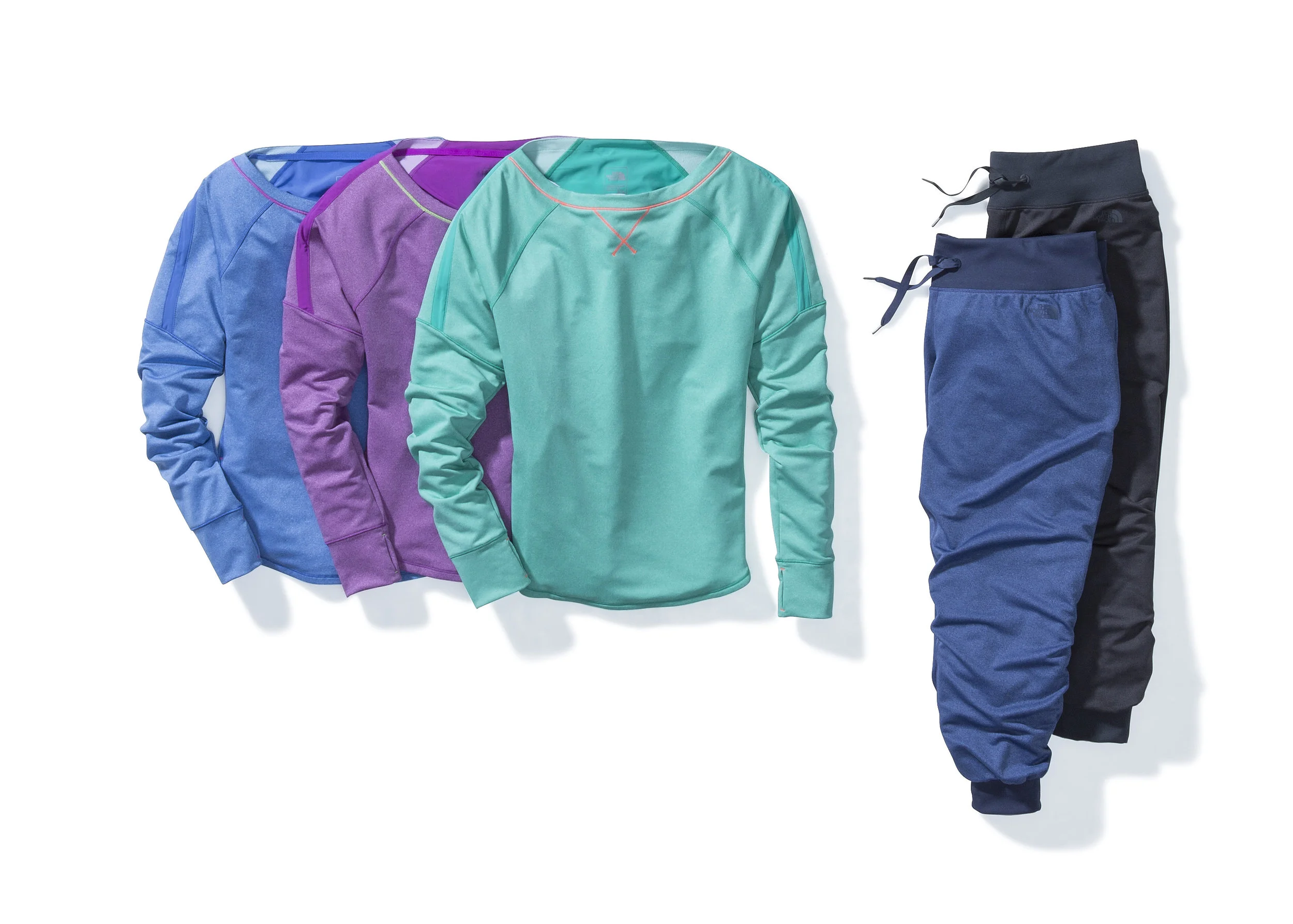 Lay down styling for The North Face
