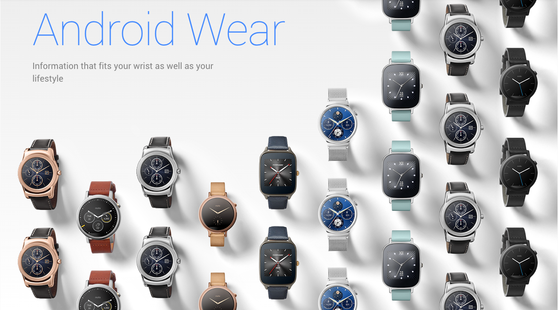 Product styling of Android Wear for Google Store