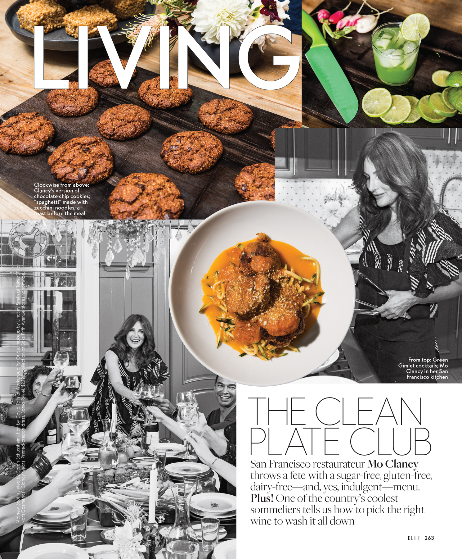 Prop and food styling for Elle Magazine