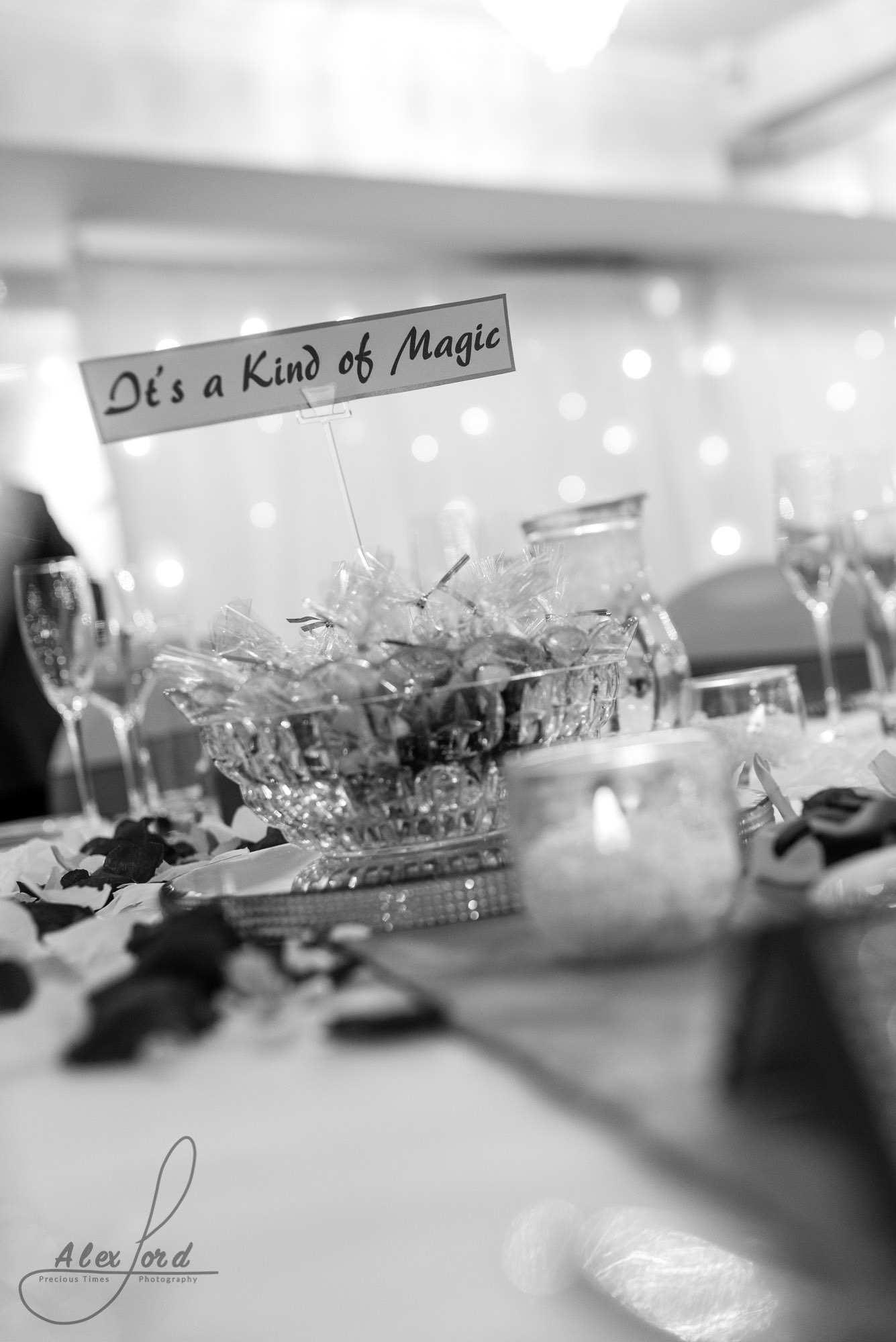 wedding breakfast table decorations named after songs
