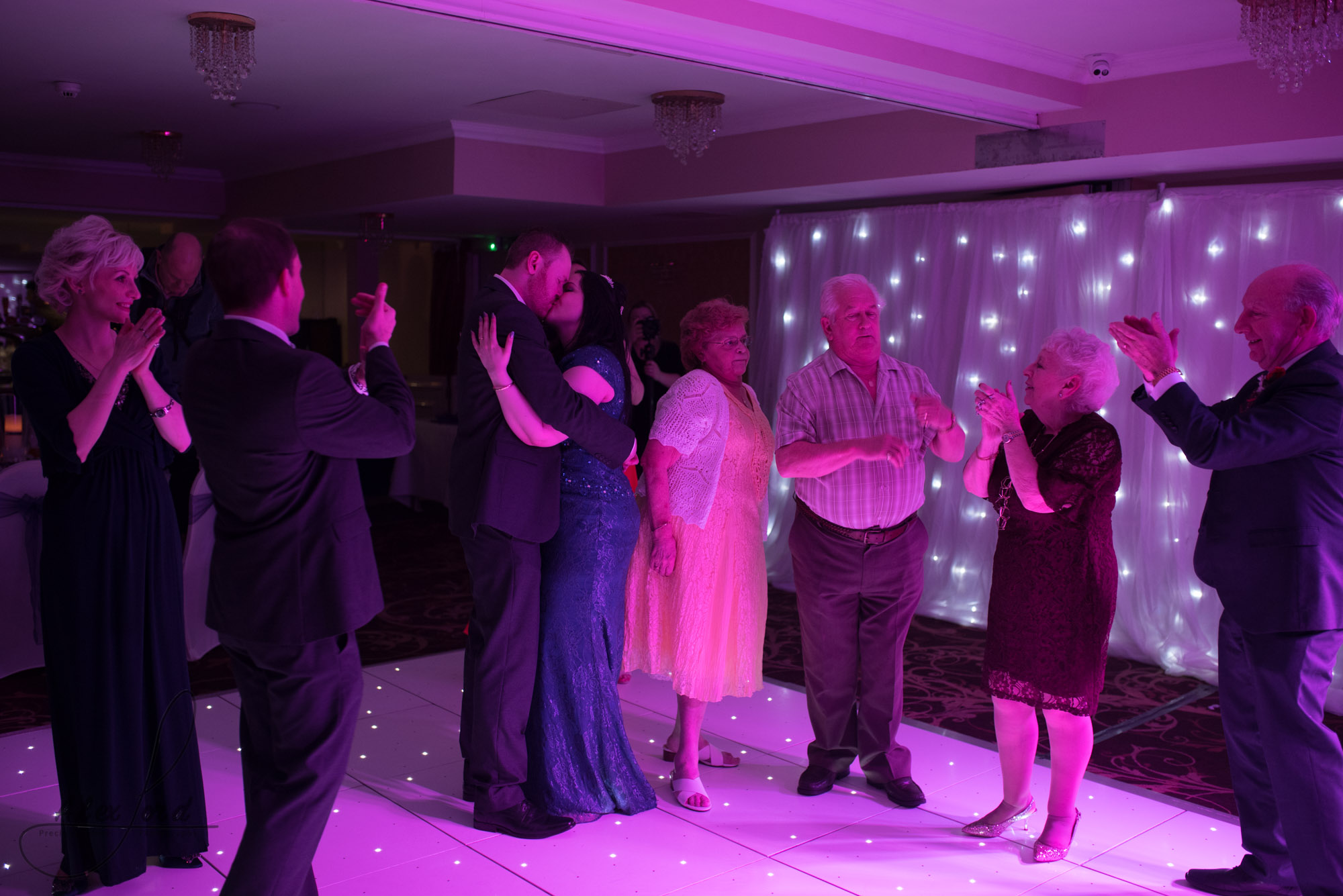 guests dancing on the packed dance floor