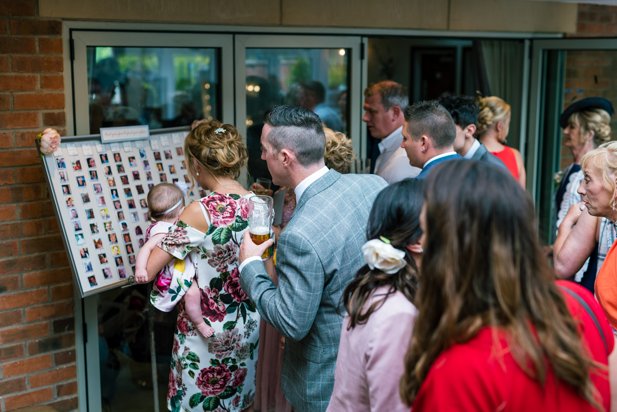 guests start to come inside for the wedding breakfast