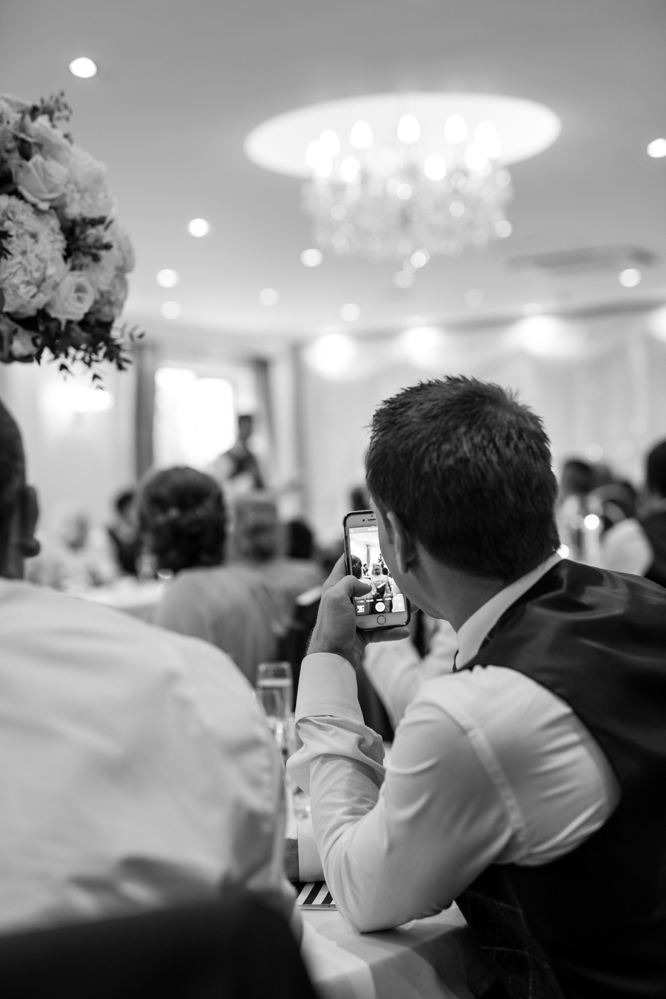 guest enjoying the speeches