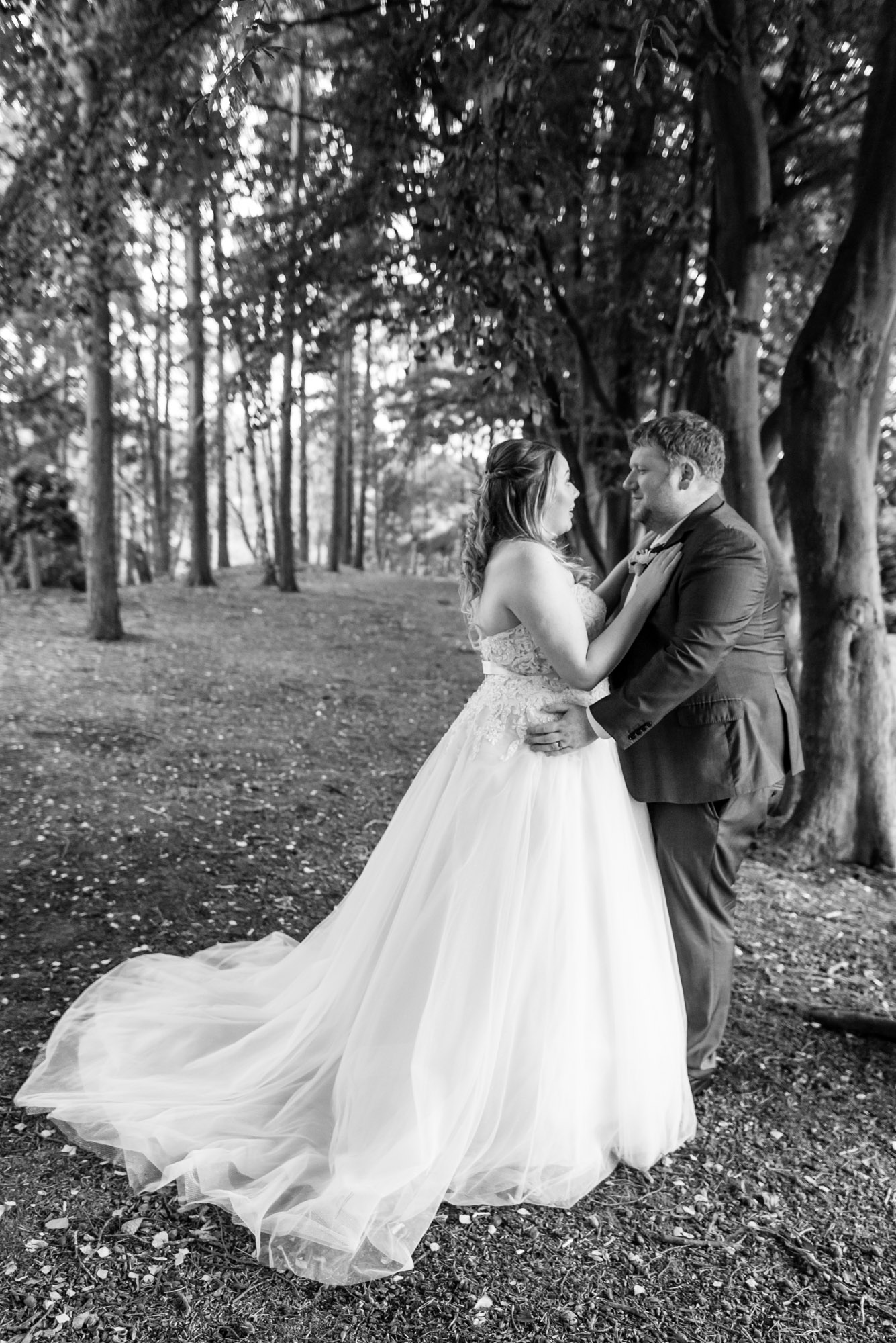 bride and groom portrait at nunsmere hall