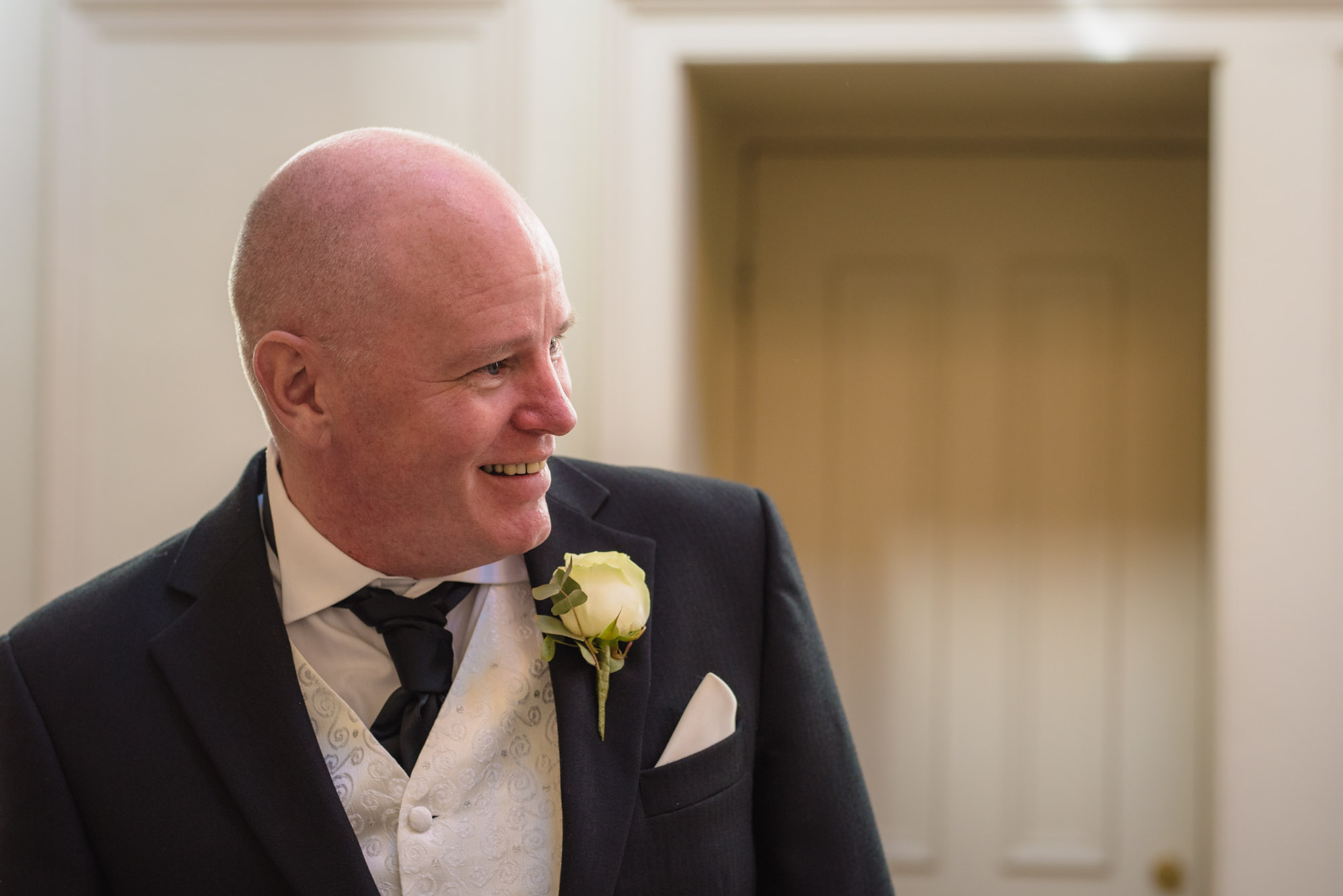 The Groom's first look at his wife