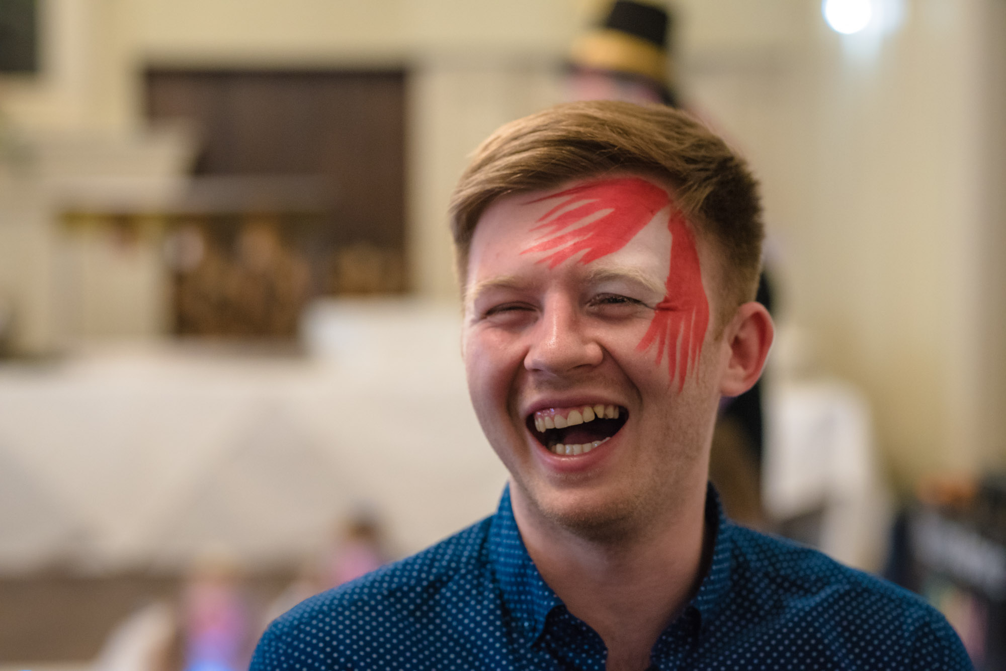 Everyone got involved with the facepainting