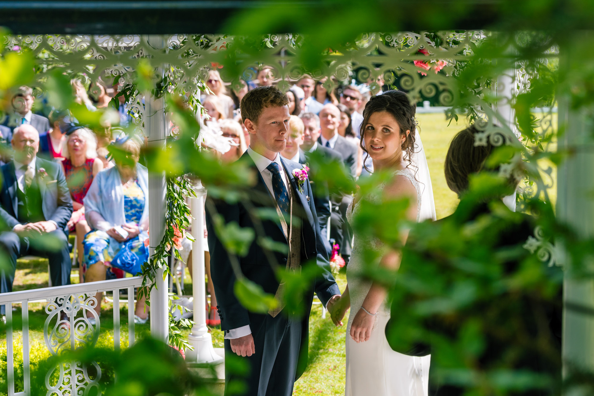 Bride and groom during the ceremony