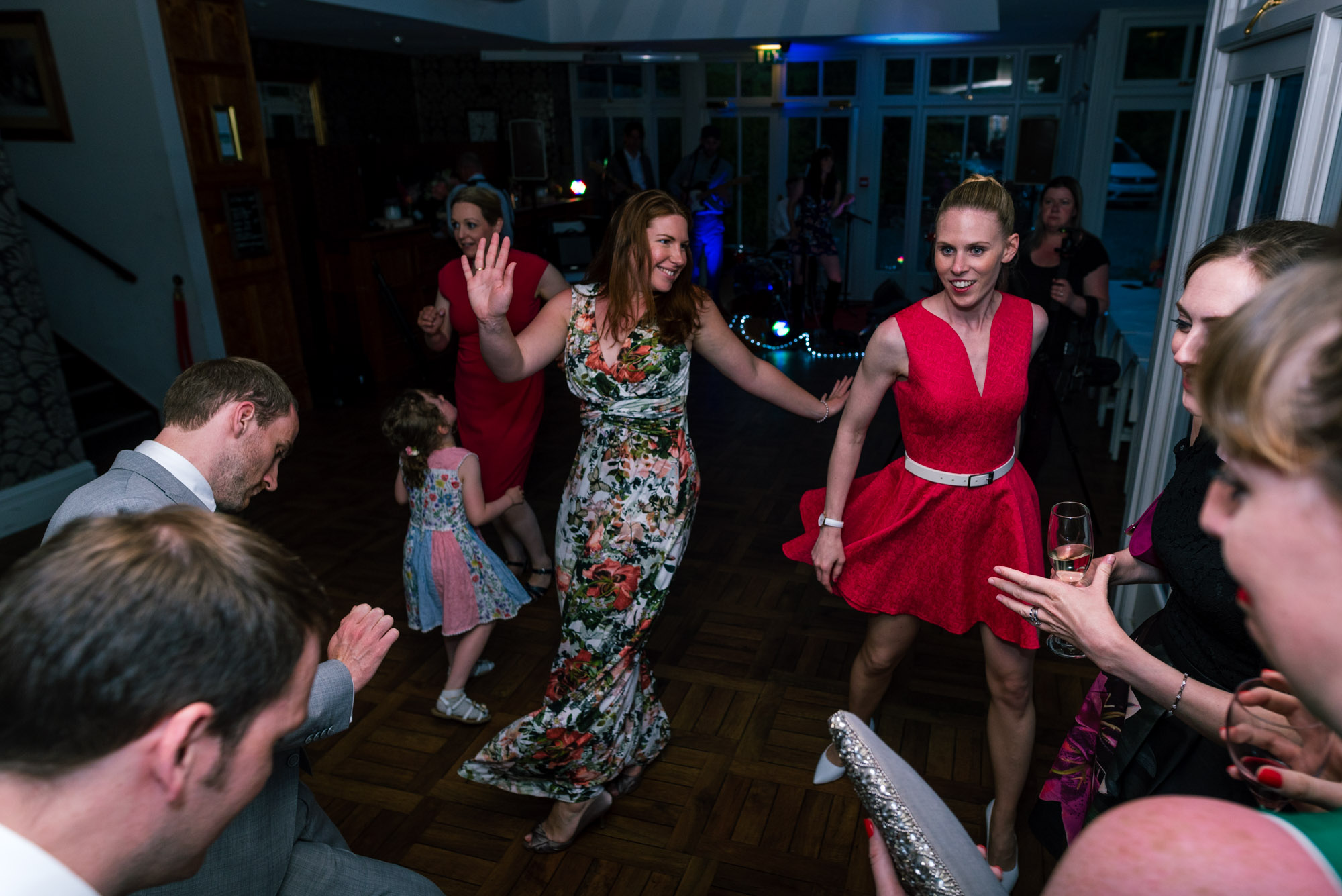 The guests throwing out some shapes on the dancefloor