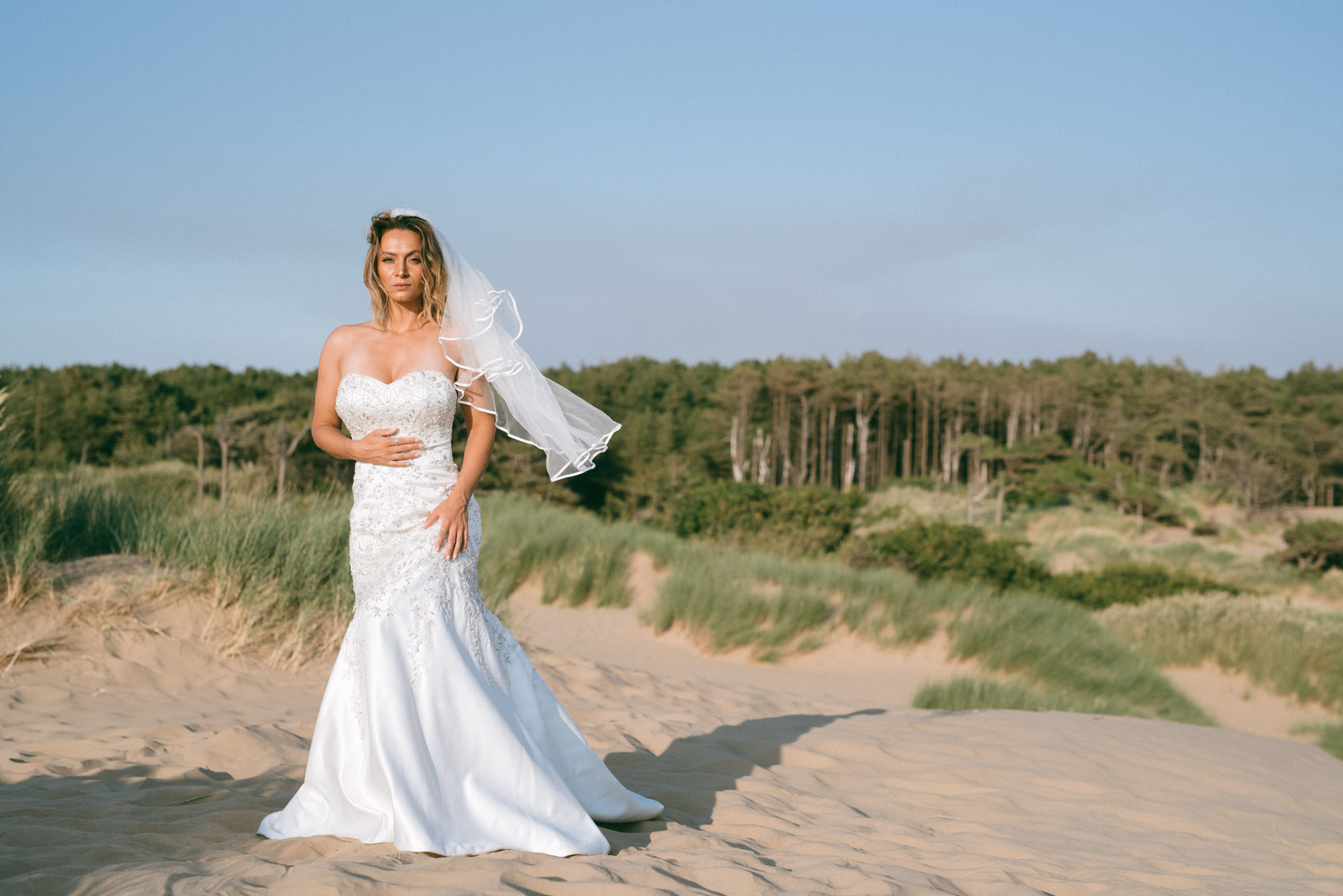 Bride on the beach