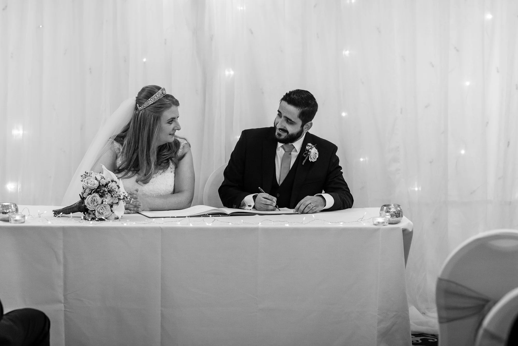 Signing the register
