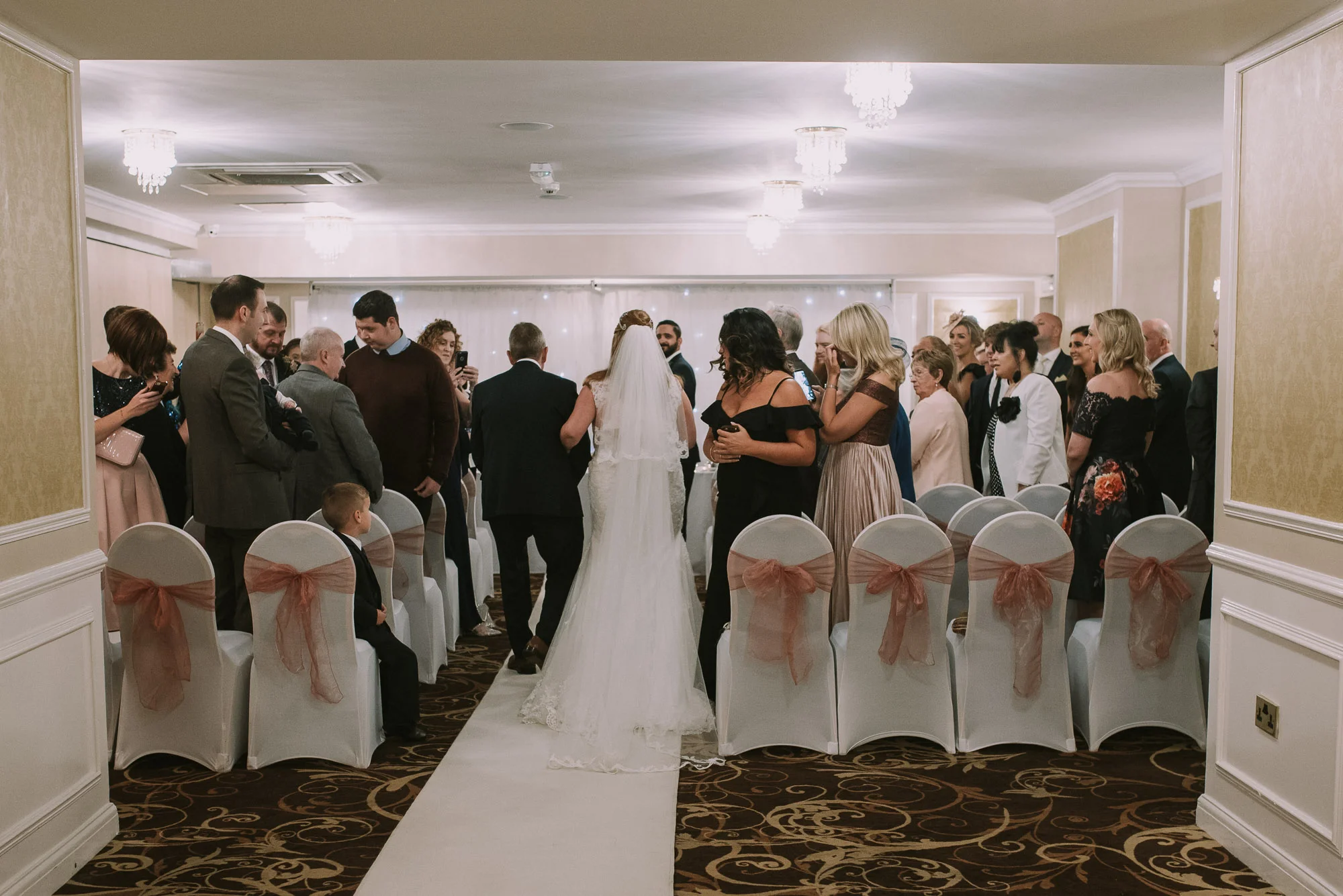 Down the aisle