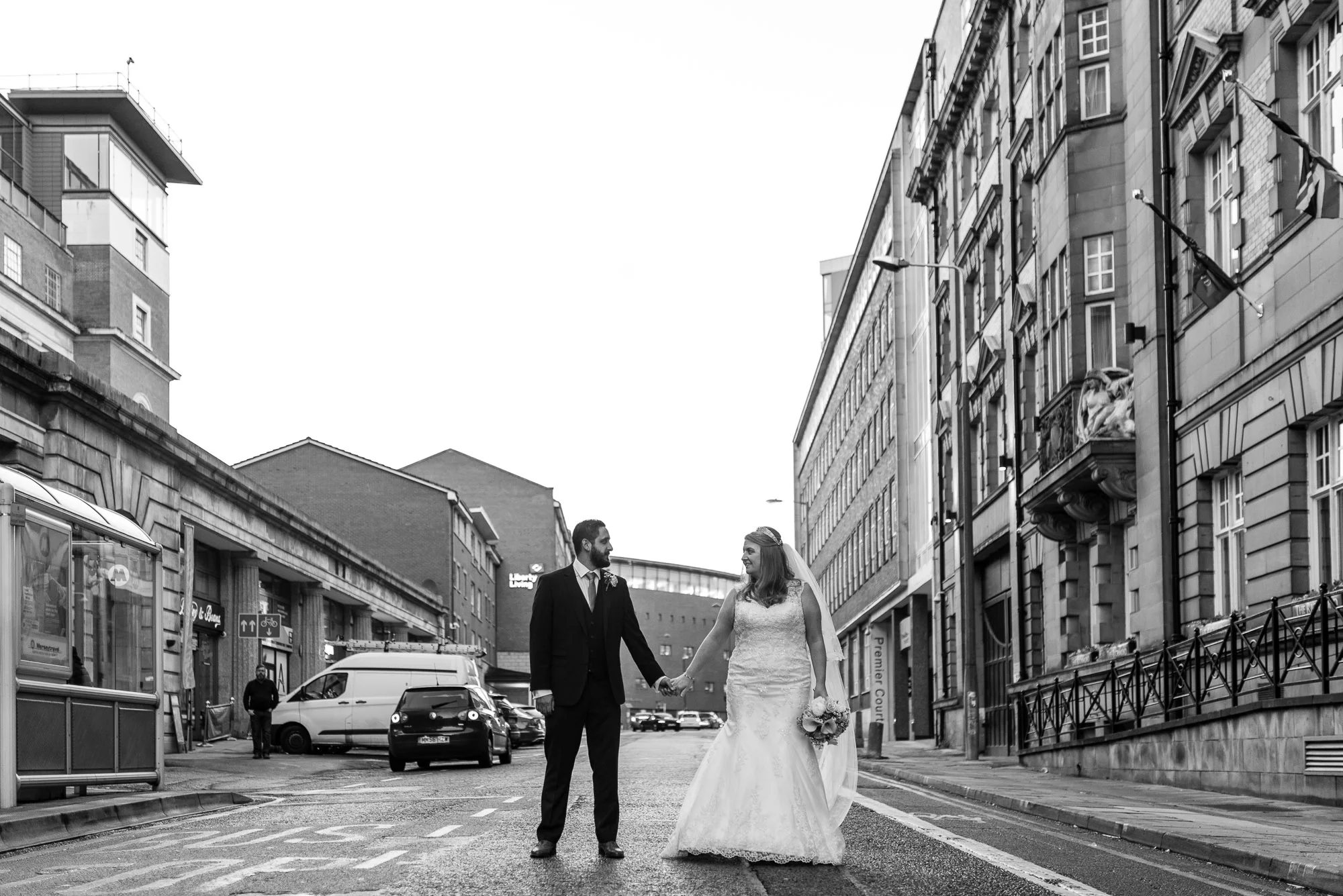 Standing in the street