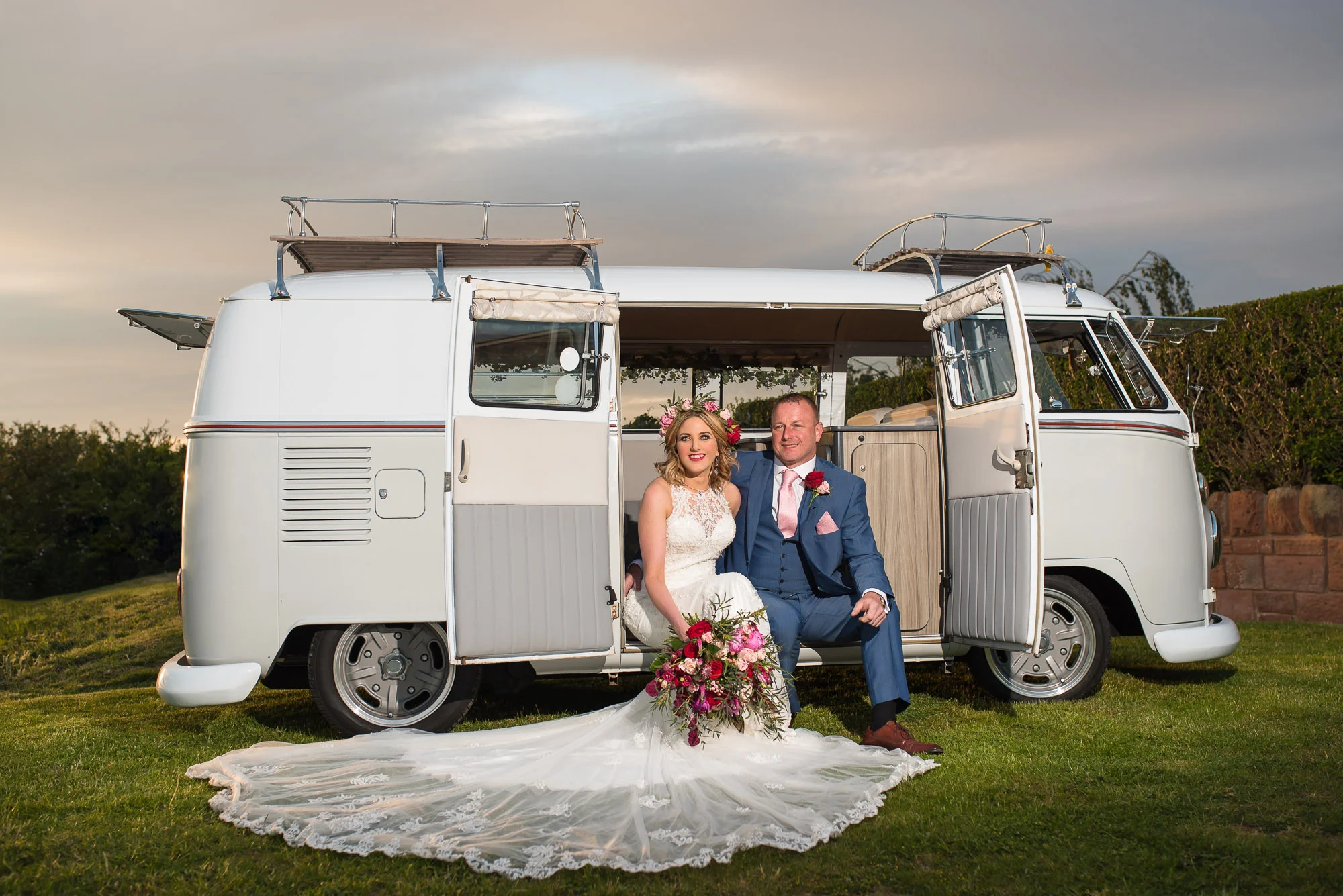 Sunset with the Camper Van