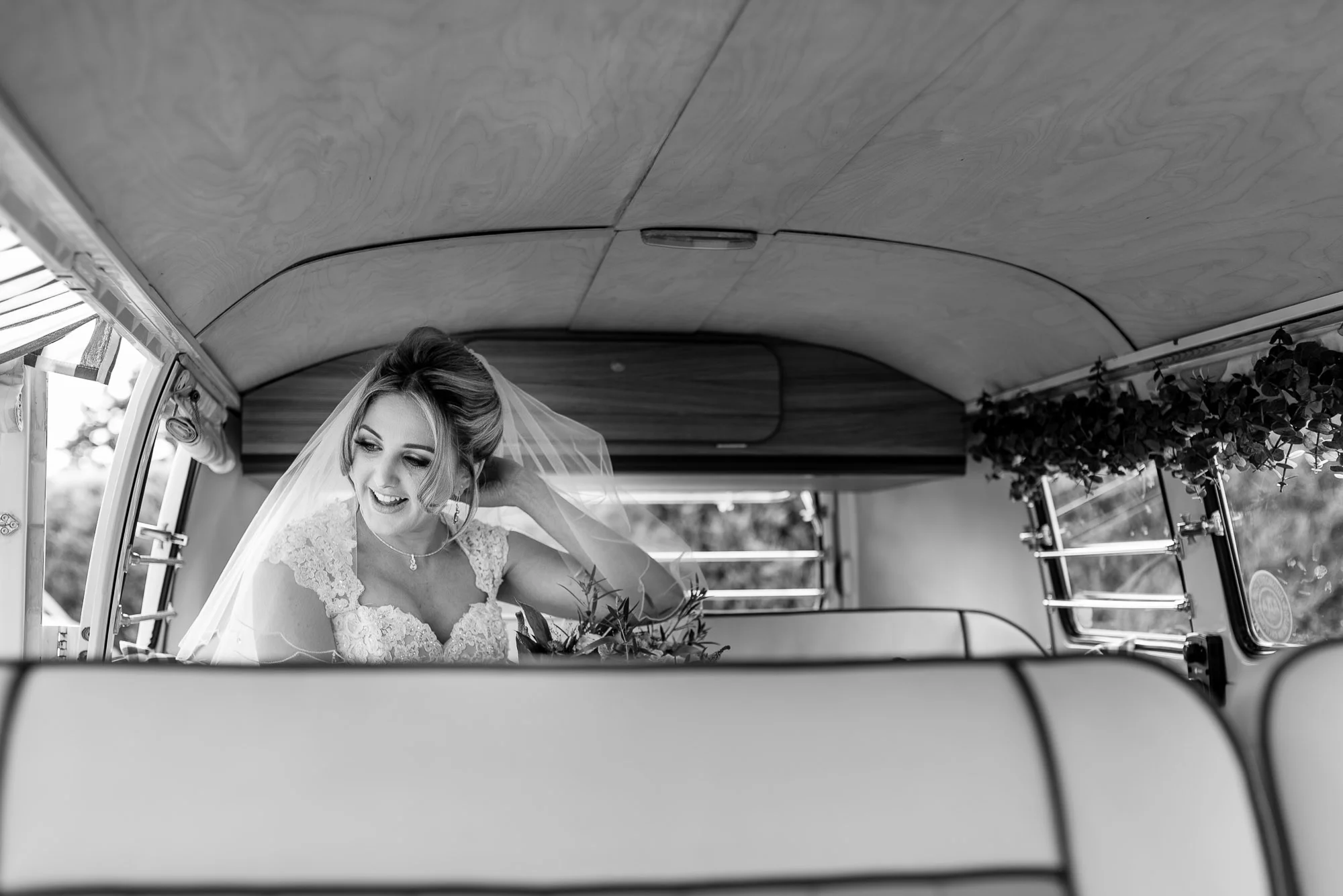 Bride in the Camper Van