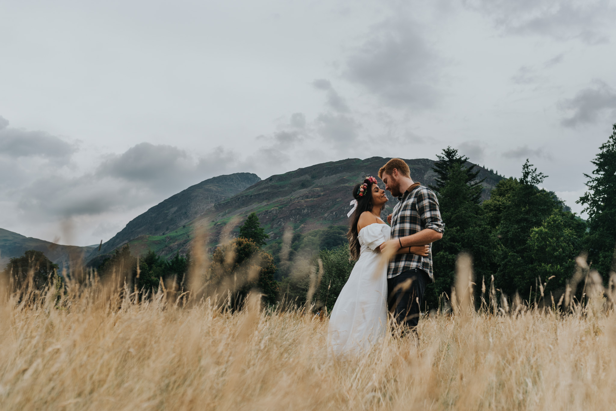 Oliver and Ju in the long grass