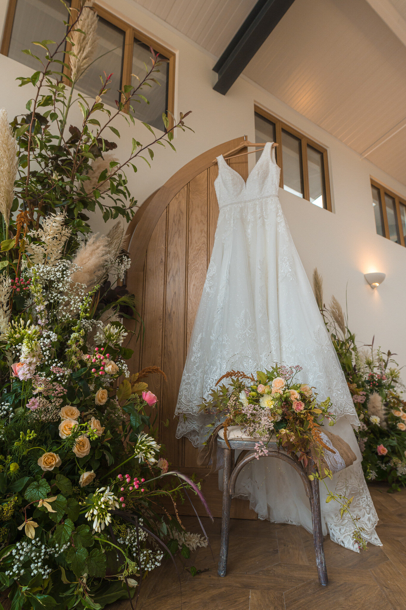 Flowers and dress