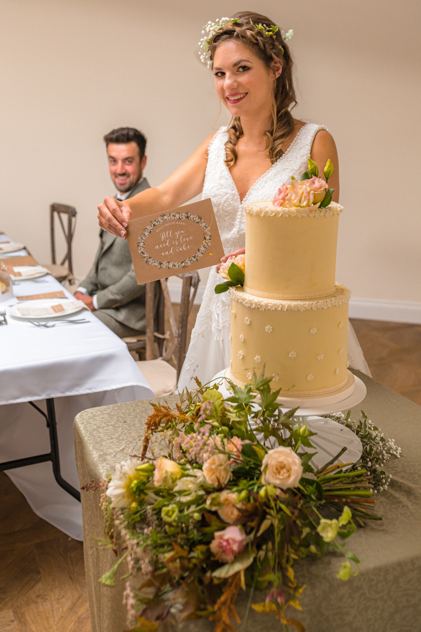 Couple and cake