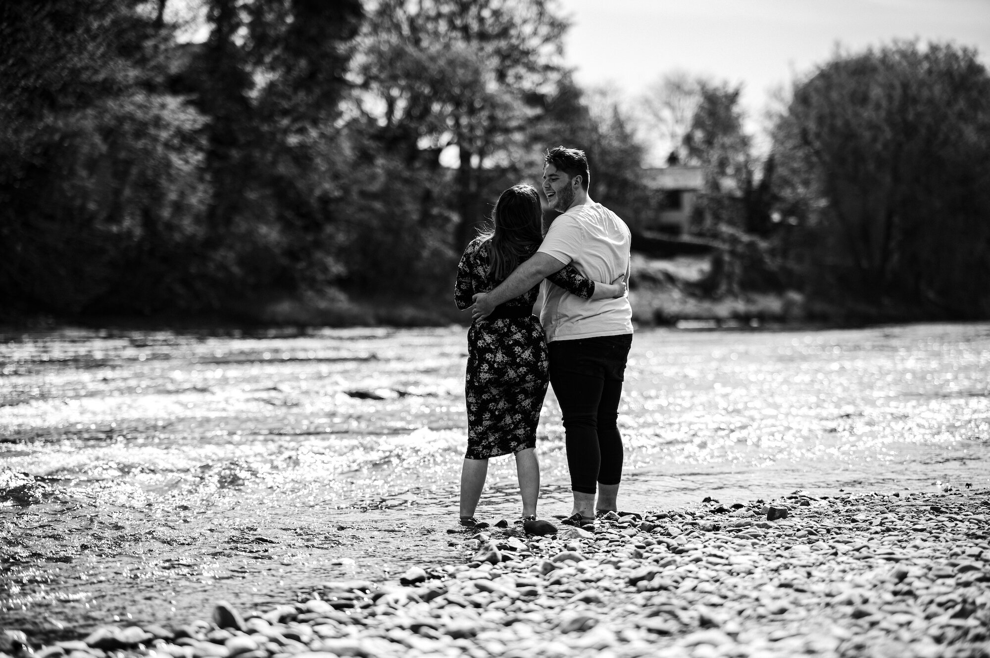 Couple in the river