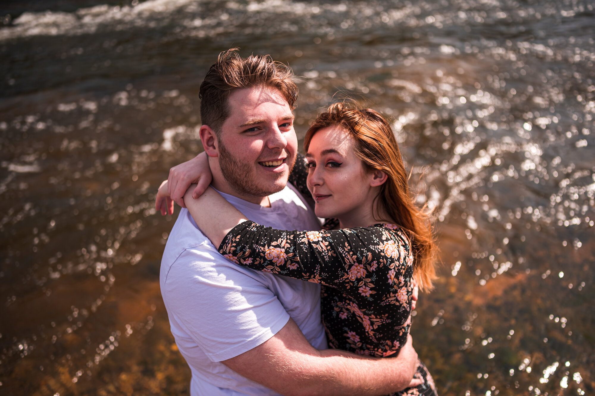 Couple looking at the camera