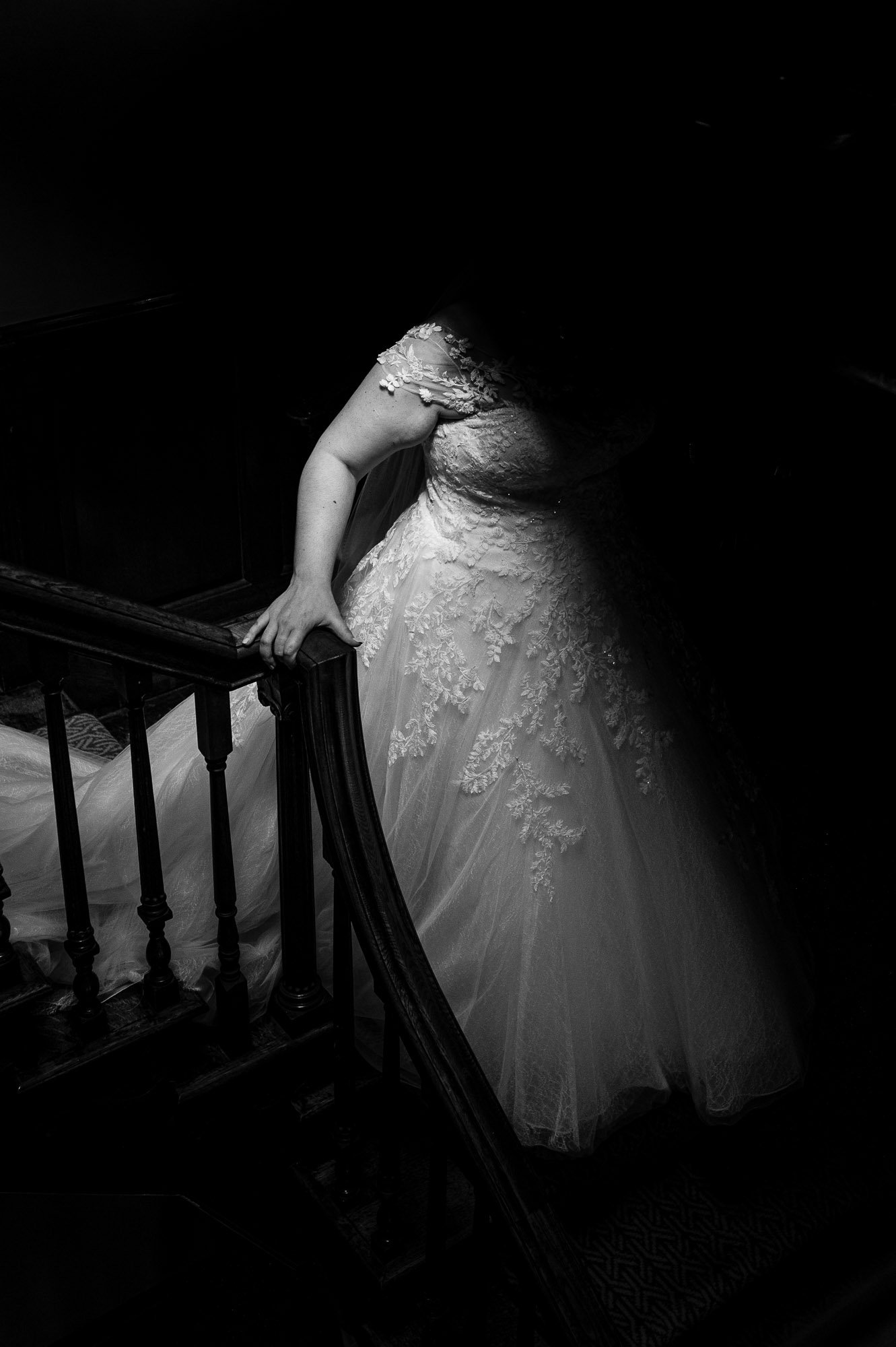 Bride in shadow
