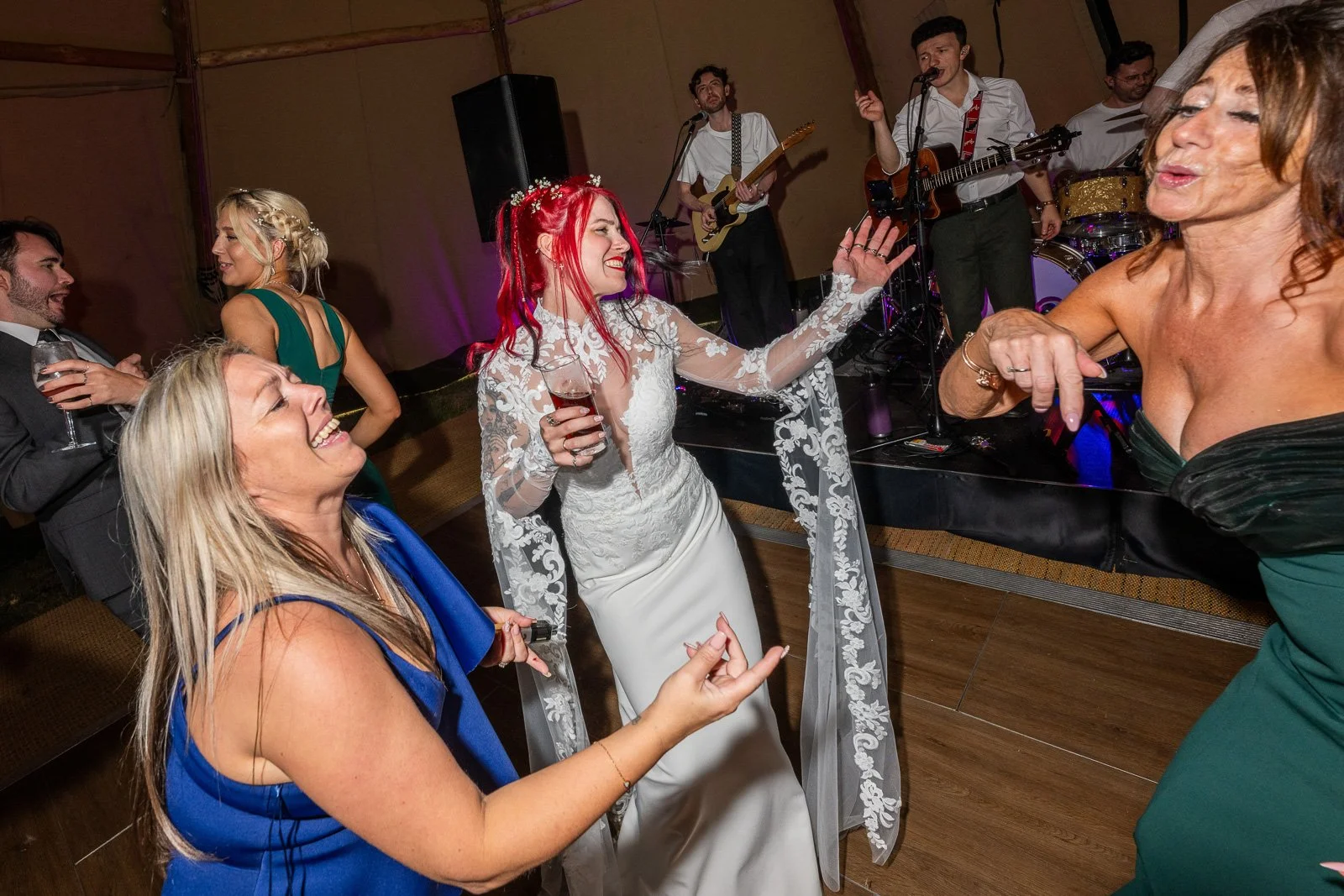 Bride dancing