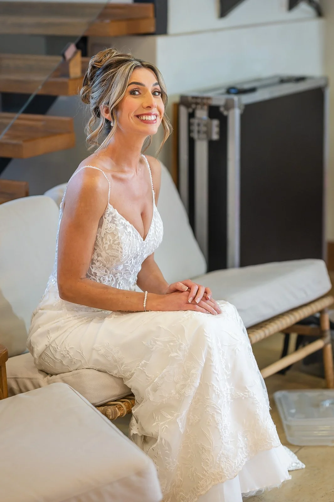 Smiling bride portrait