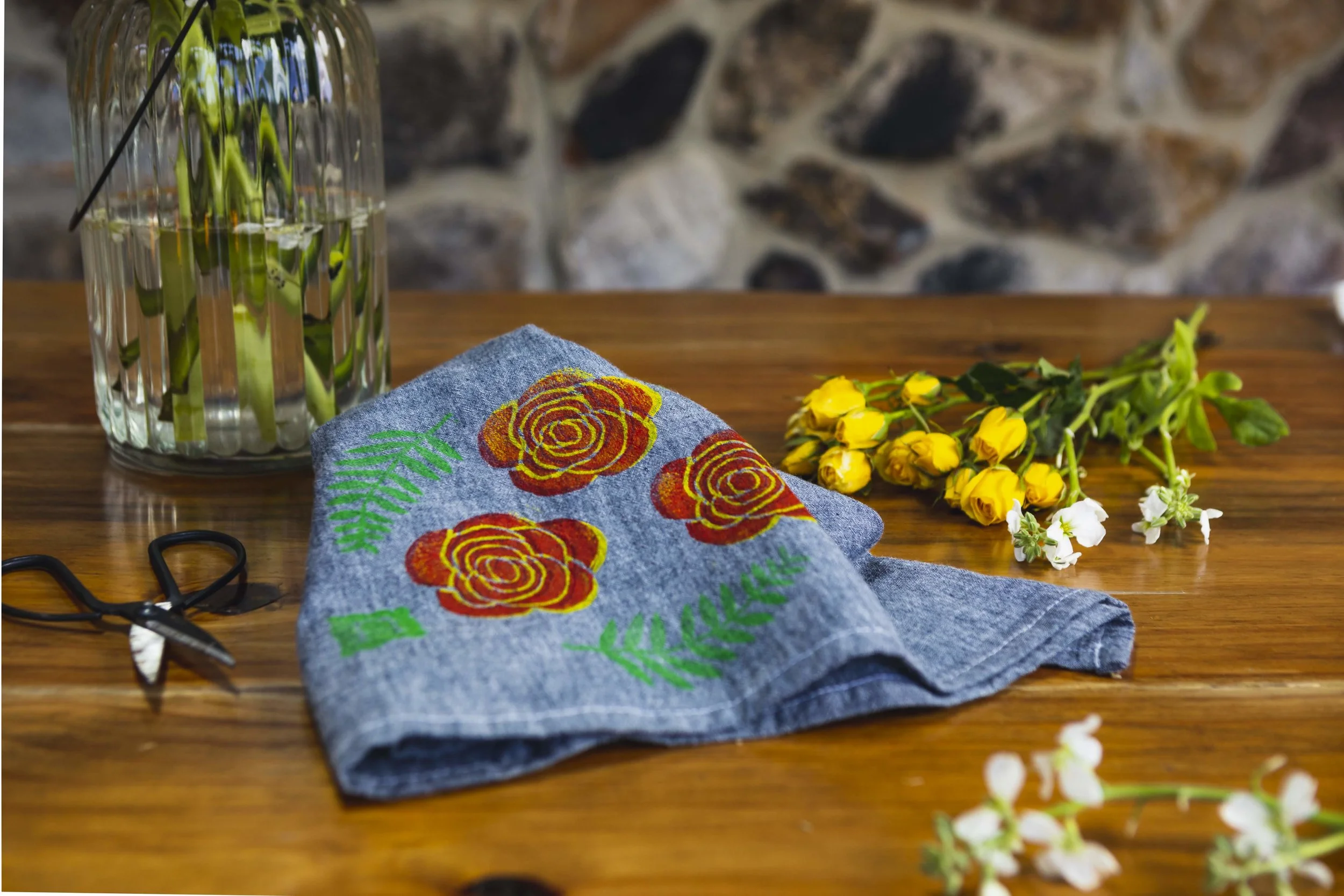 Tea Towel Styled FLOWERS.jpg