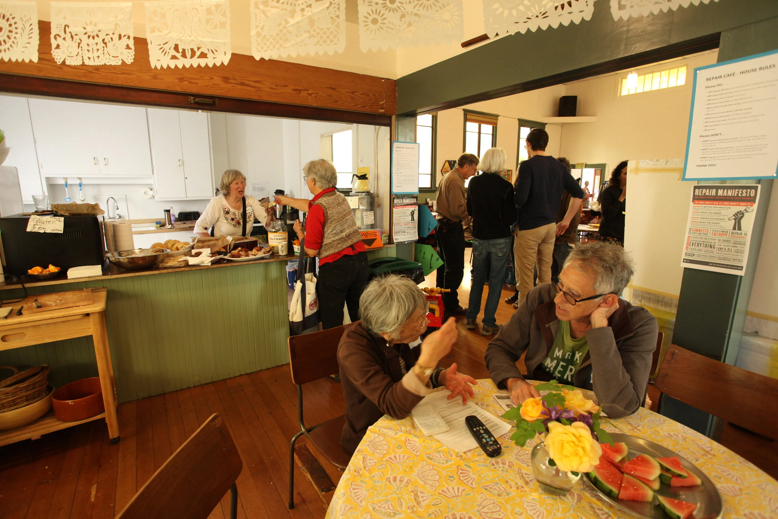 Transition Café featured conviviality, good food and a warm welcome.