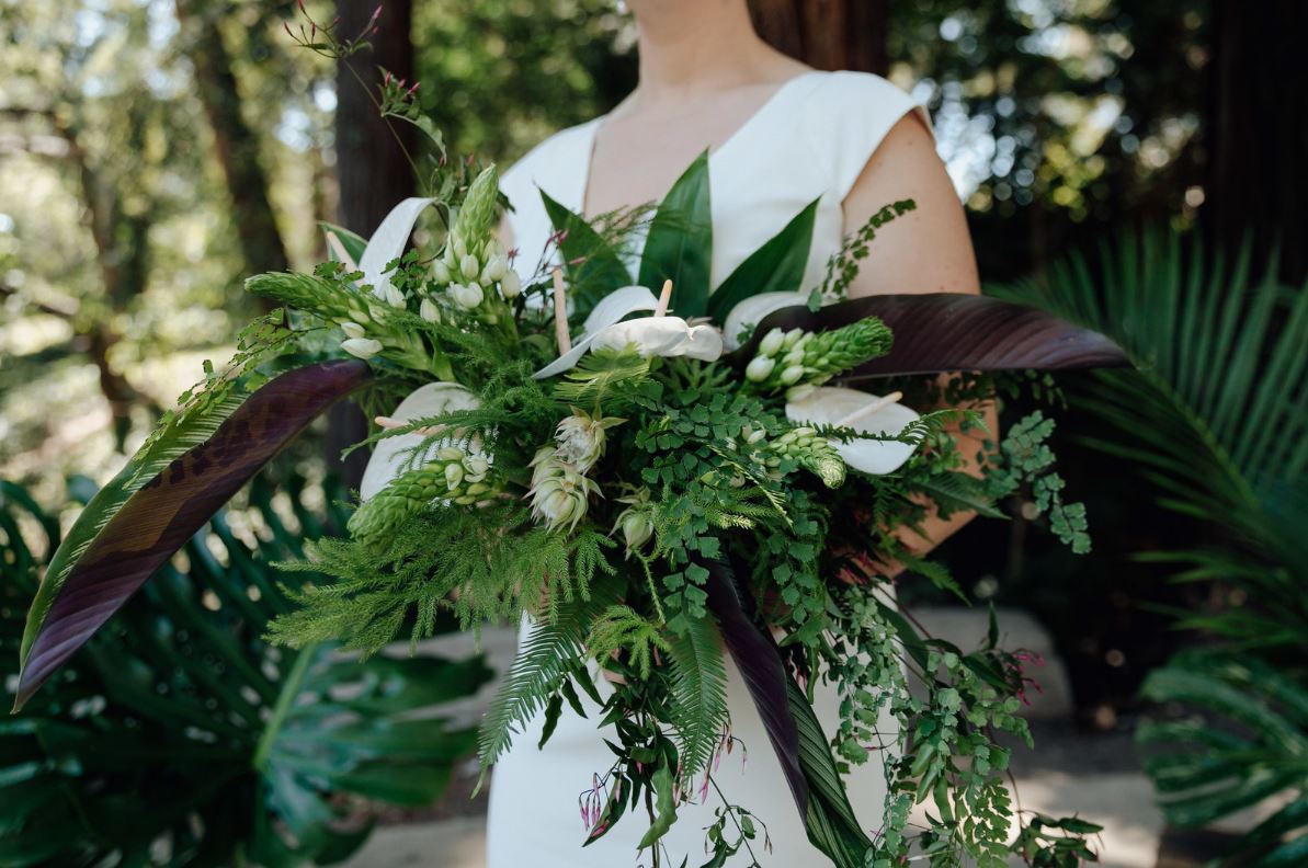  big mama tropical bridal bouquet, july 2018 || marble rye photography 