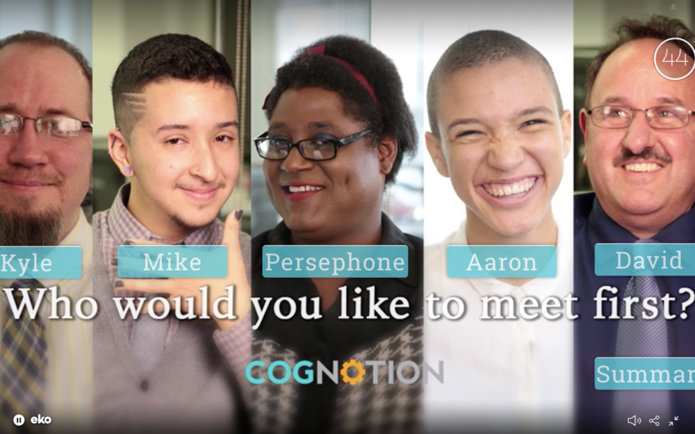  Producer/Videographer/Editor/Designer Made with Eko Studio   for Cognotion Inc.    www.cognotion.com   