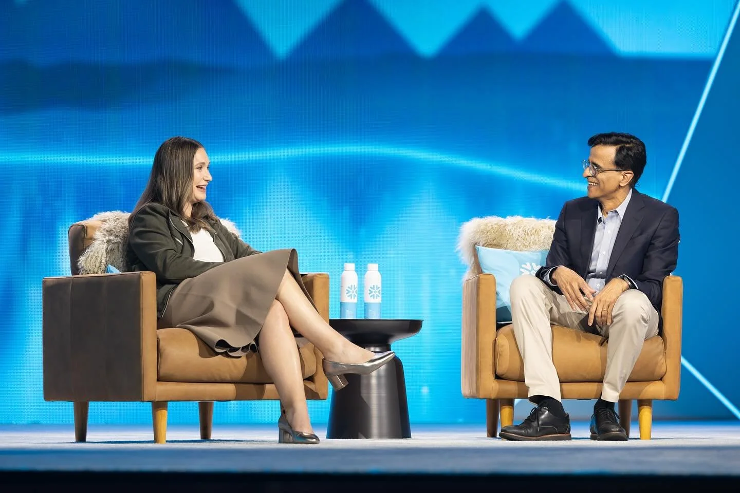 Scenes from Snowflake Summit 2026.
 
Snowflake Summit 2026 is underway in San Francisco, and yesterday&rsquo;s keynote brought together Snowflake CEO Sridhar Ramaswamy and Daniela Amodei, Co-Founder and President of Anthropic, for a conversation on w