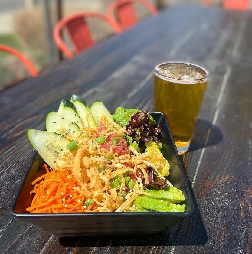 This weekends special is a Ahi Pok&eacute; Bowl it&rsquo;s a perfect dish to sit on the patio and enjoy some sun! It has Sushi grade Ahi tossed in a house made pok&eacute; sauce, sliced cucumbers, shredded carrots, fresh avocado, and spring mix on su
