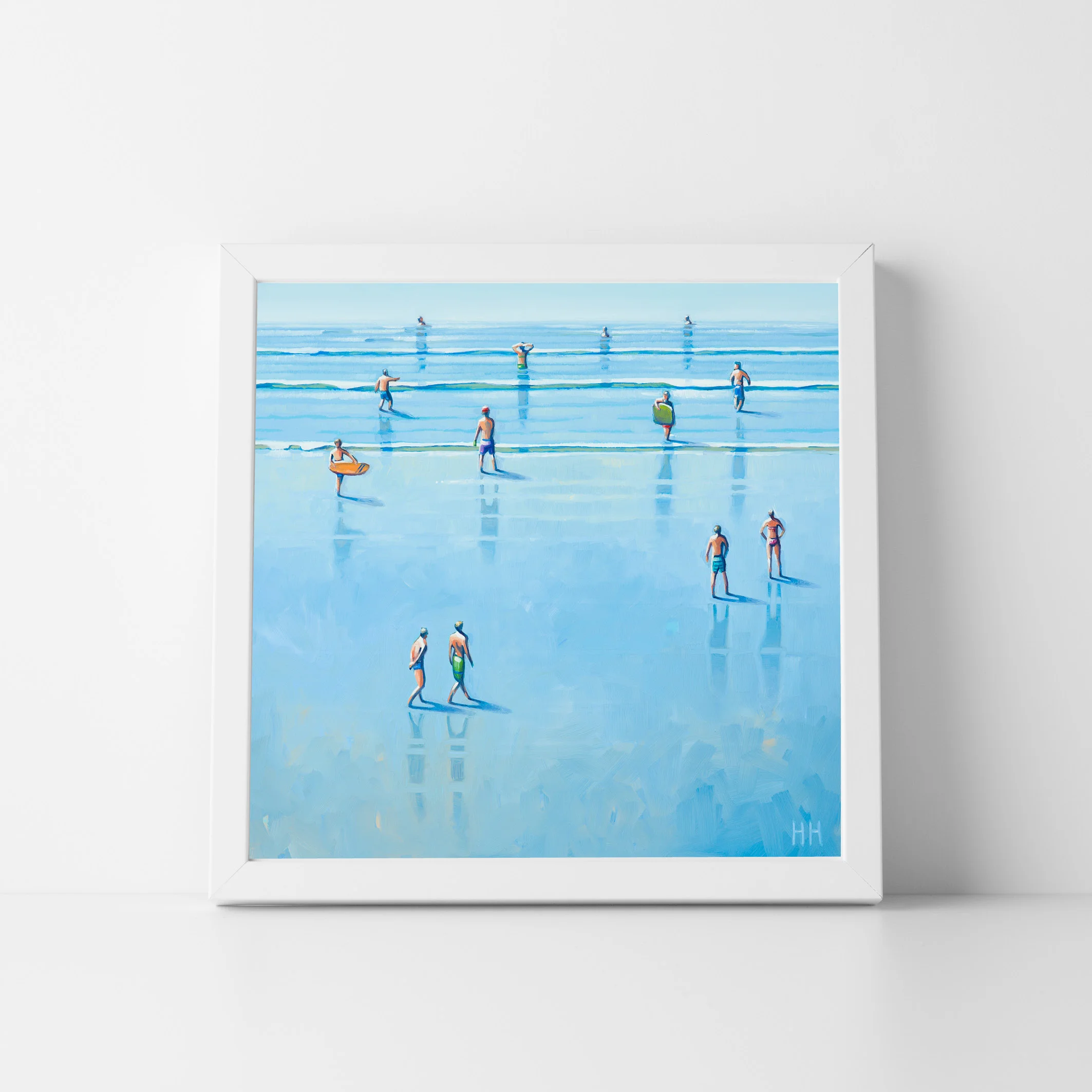 Small square white frame - wet sands 5.jpg