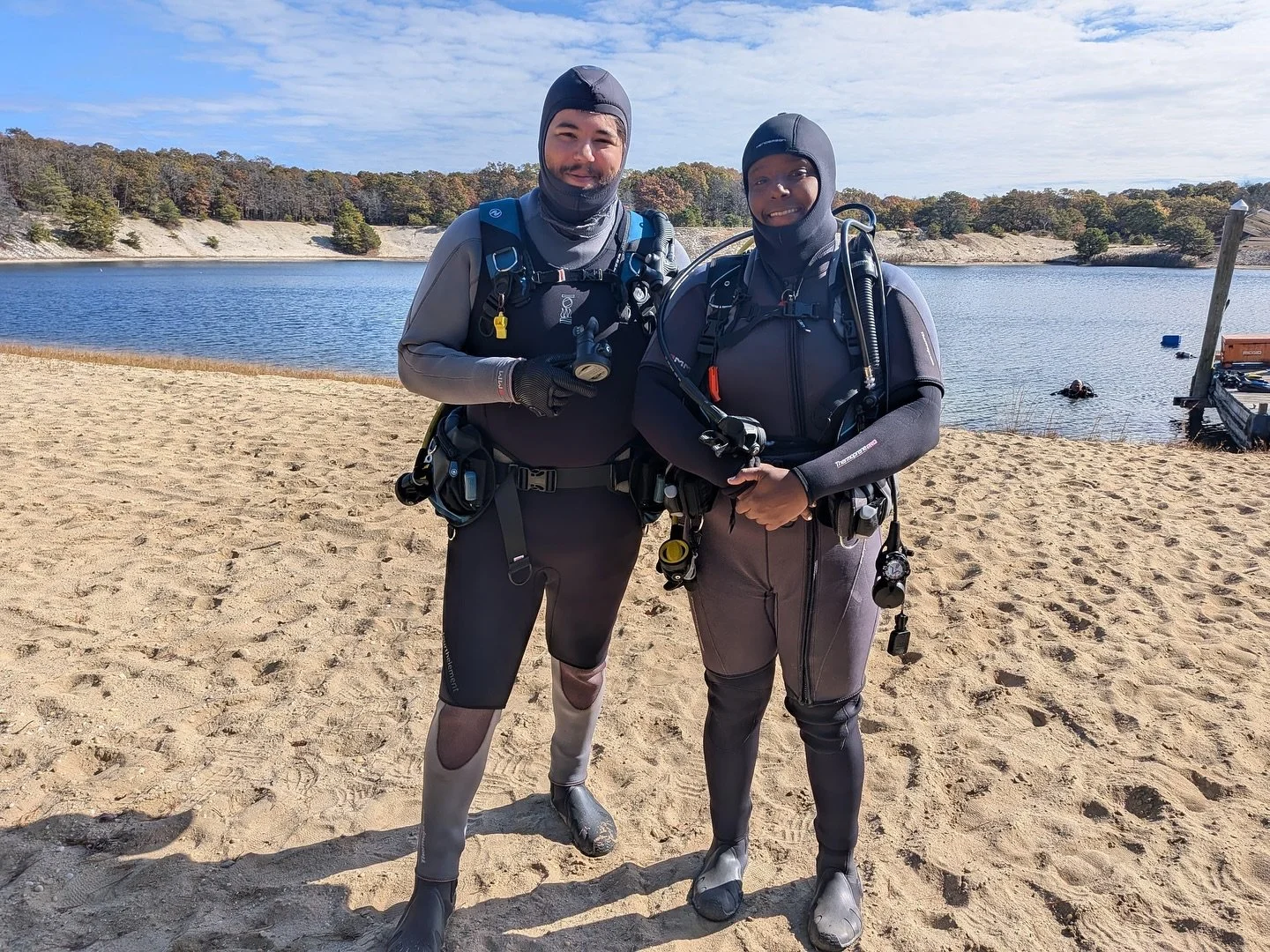 This past weekend, FoBB members Habiba Yanni &amp; Patrick Jones got their certification for scuba diving at Hampton Dive in Riverhead! 🤿 

They put in 8 hours of e-learning, spent two days in the pool practicing safety skills &amp; buoyancy control
